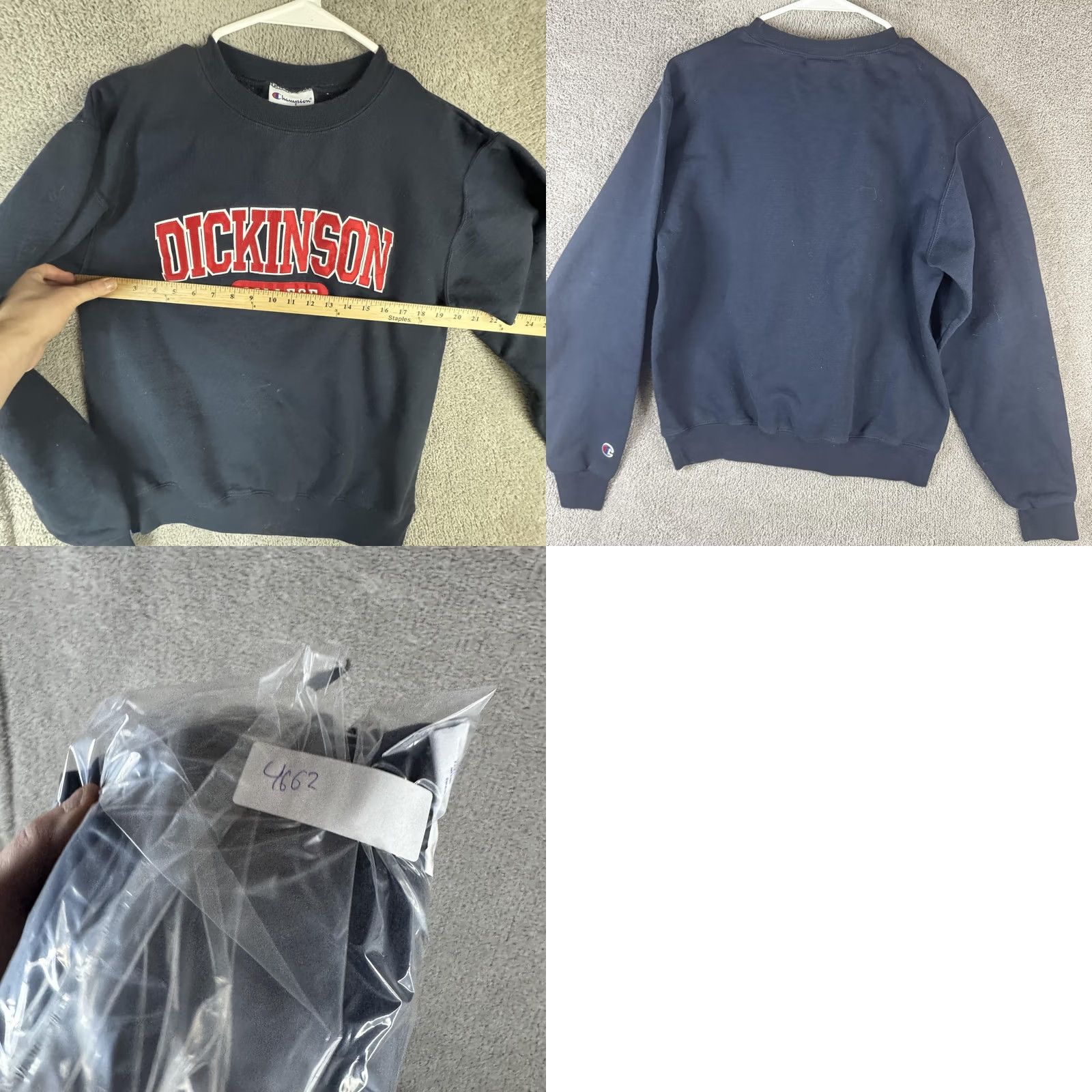 Champion Champion Sweatshirt Mens Small Blue Dickinson College Fleece Crewneck Pullover Size US S / EU 44-46 / 1 - 9 Thumbnail