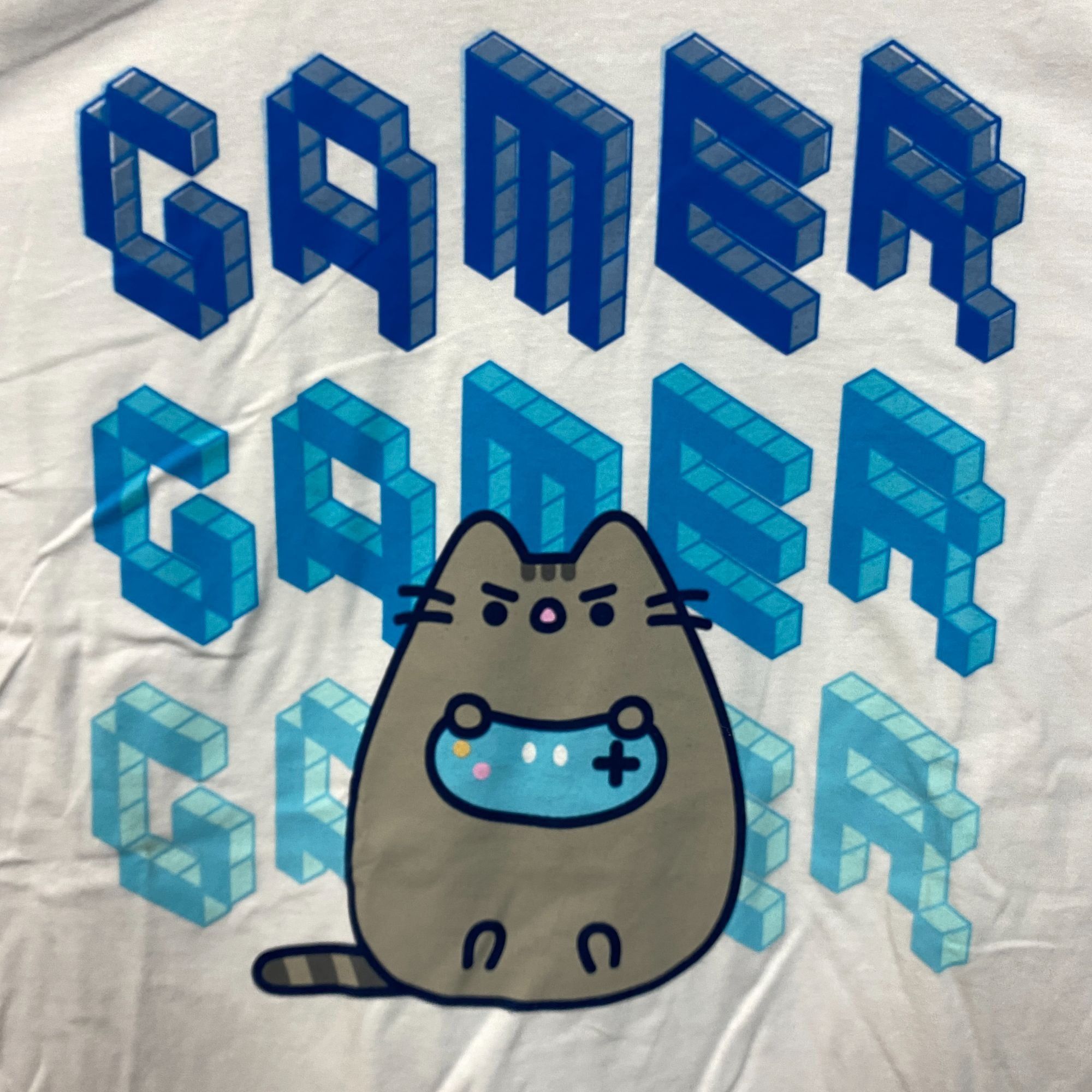 Ripple Junction Pusheen Cat Gamer Cute Graphic T-Shirt Large Size US L / EU 52-54 / 3 - 2 Thumbnail