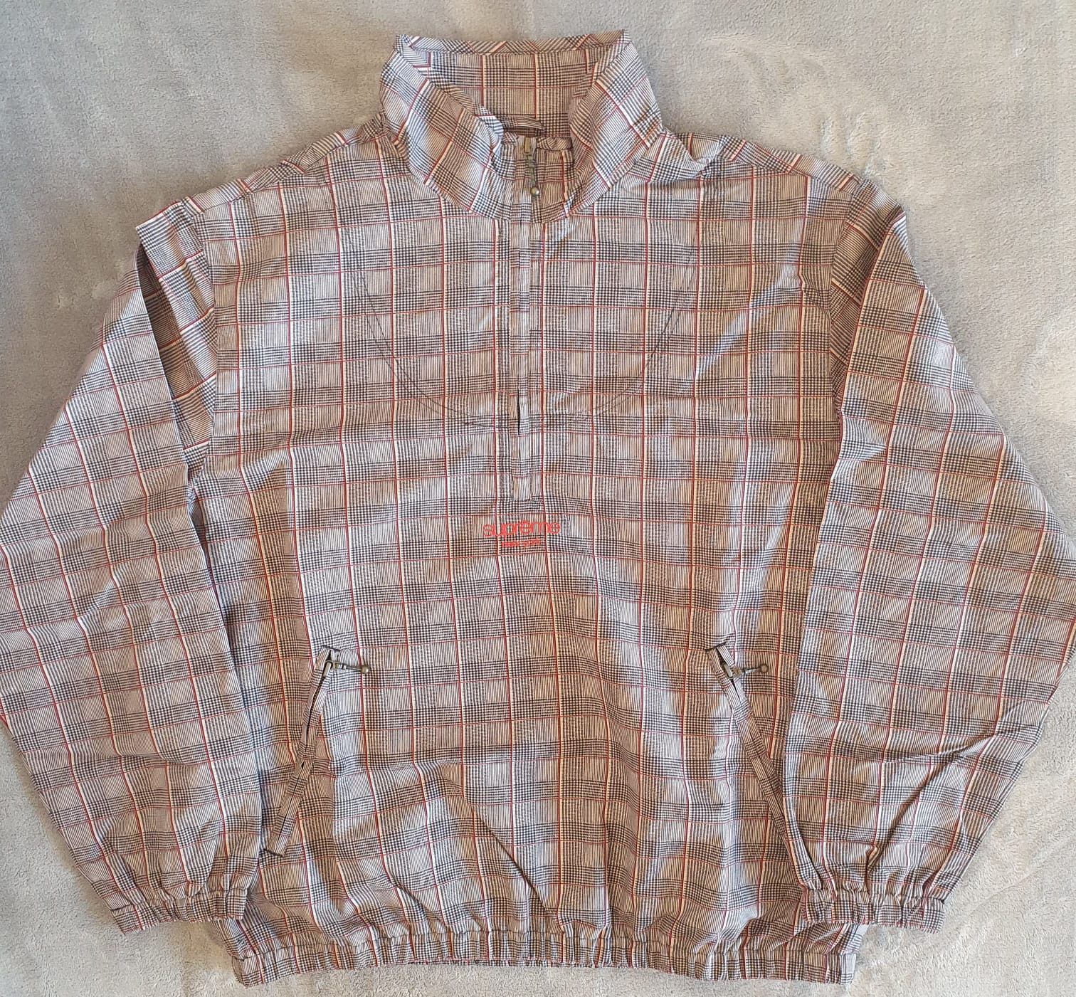 Supreme Supreme Track Half Zip Pullover (ss20) Tan Glen Plaid 