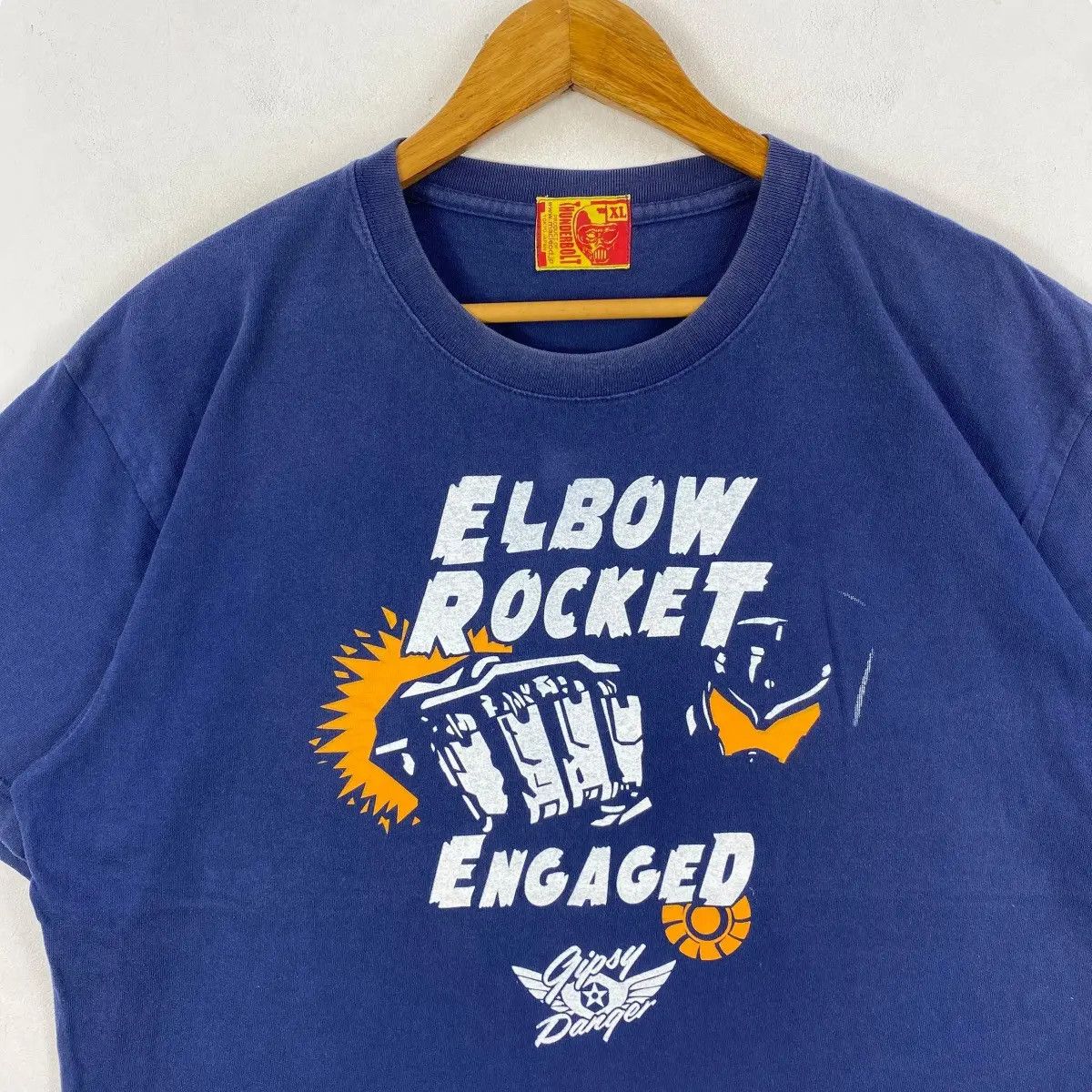Japanese Brand GIPSY DANGER Elbow Rocket Engaged Graphic Tee Shirt Size US XL / EU 56 / 4 - 2 Thumbnail