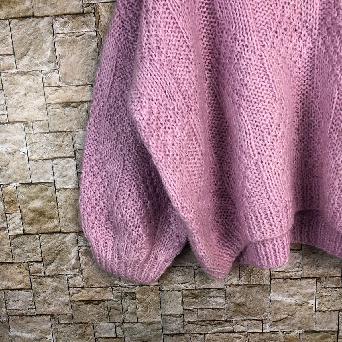 Homespun Knitwear Japan baggie crochet vintage Pink Knitwear sweatshirt #A905 Size US L / EU 52-54 / 3 - 7 Thumbnail