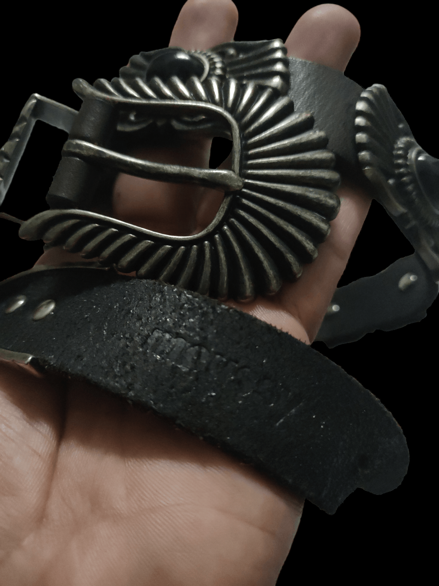 Handmade 🔥Hott Item🔥Navajo Leather Belt Studded by Moussy Size 34 - 9 Thumbnail