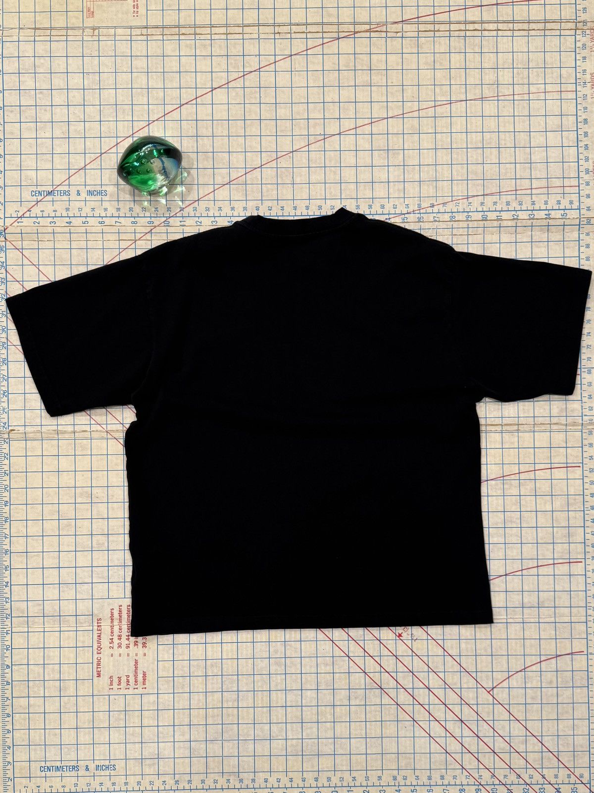 WE11DONE We11done Track Tee Black Heart Logo Fits Mens Large Black Size US L / EU 52-54 / 3 - 7 Thumbnail