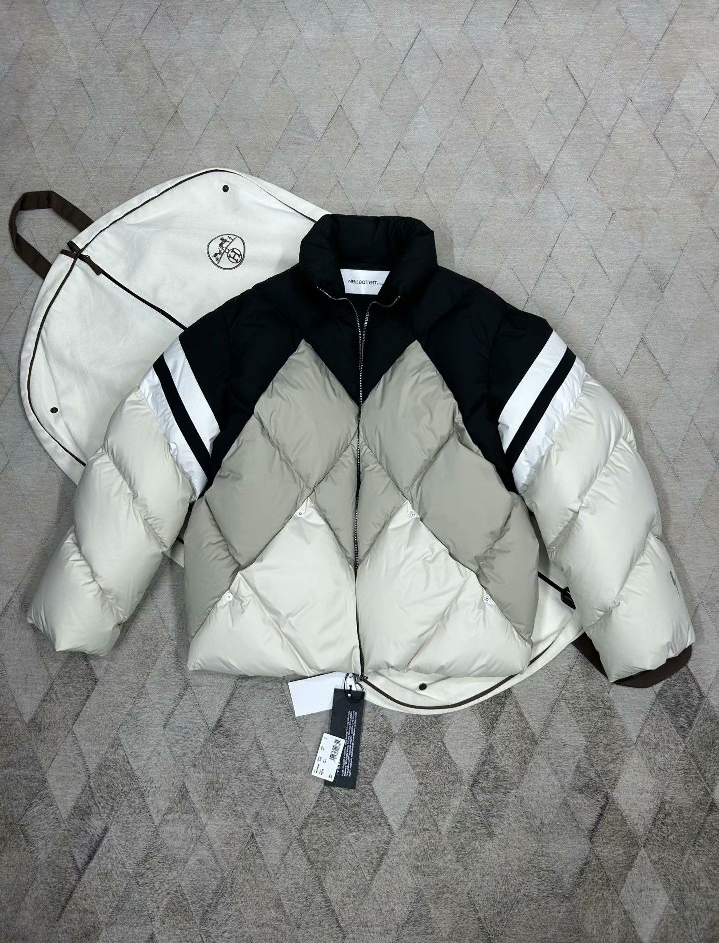Neil Barrett Neil Barrett Colorblock Down Jacket Size US M / EU 48-50 / 2 - 1 Thumbnail