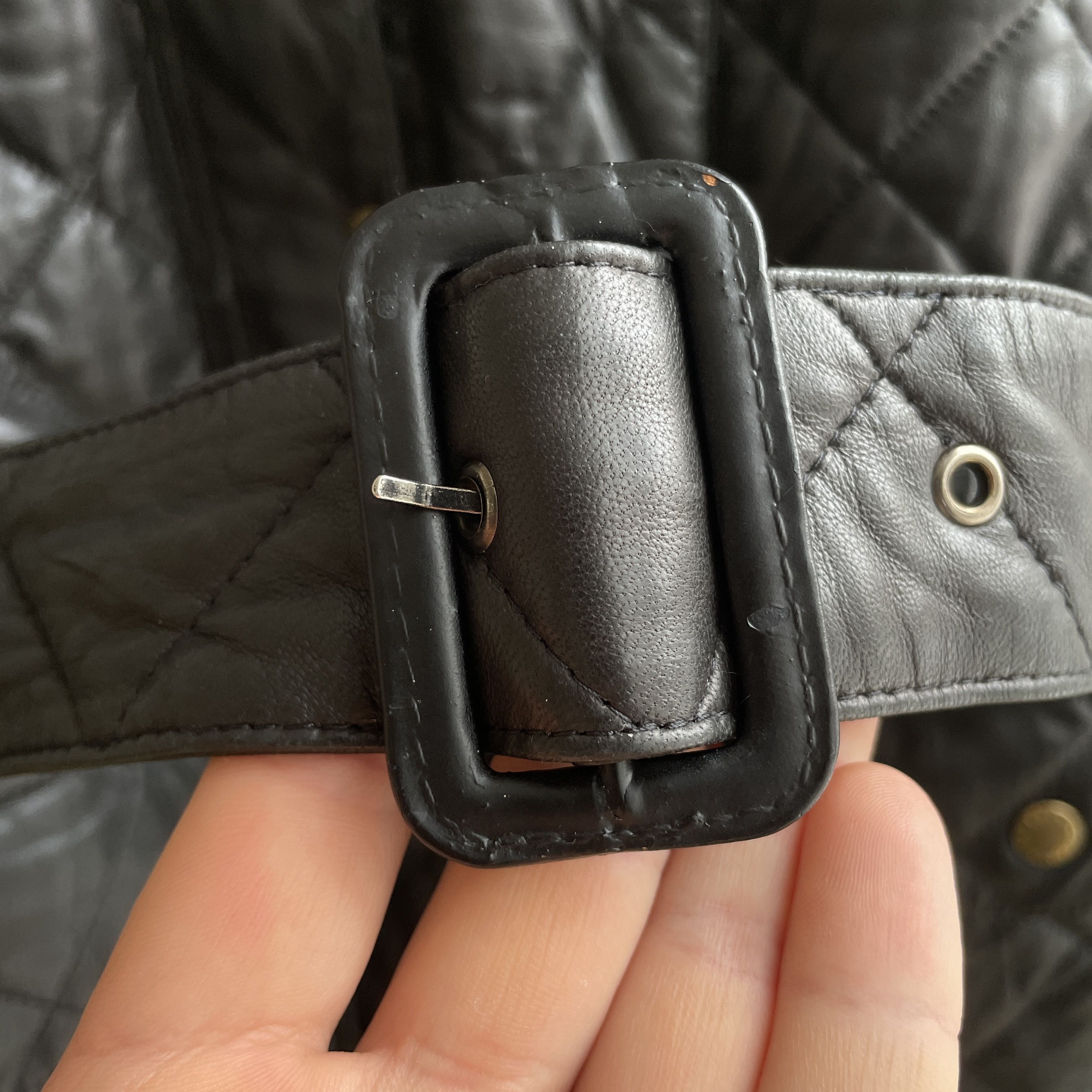 Barbour Barbour International Womens Nappa Leather Quilted Jacket Size M / US 6-8 / IT 42-44 - 8 Thumbnail