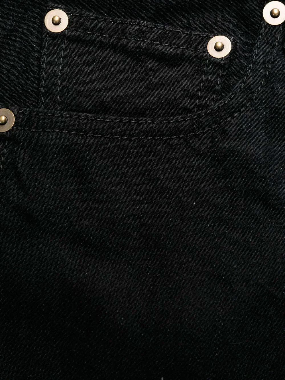 Saint Laurent Paris o1s1wg111124 Mid-Waist Jeans in Black Size US 31 - 4 Thumbnail