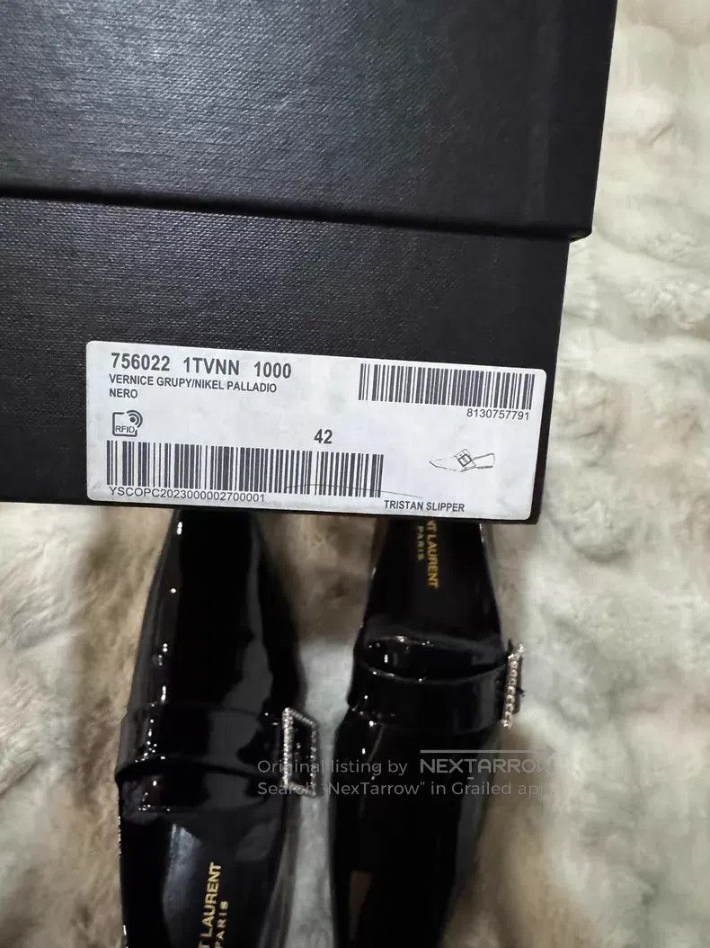 Saint Laurent Paris Saint Laurent Paris Crystal Buckle Men's Loafers Leather S Size US 9 / EU 42 - 9 Thumbnail