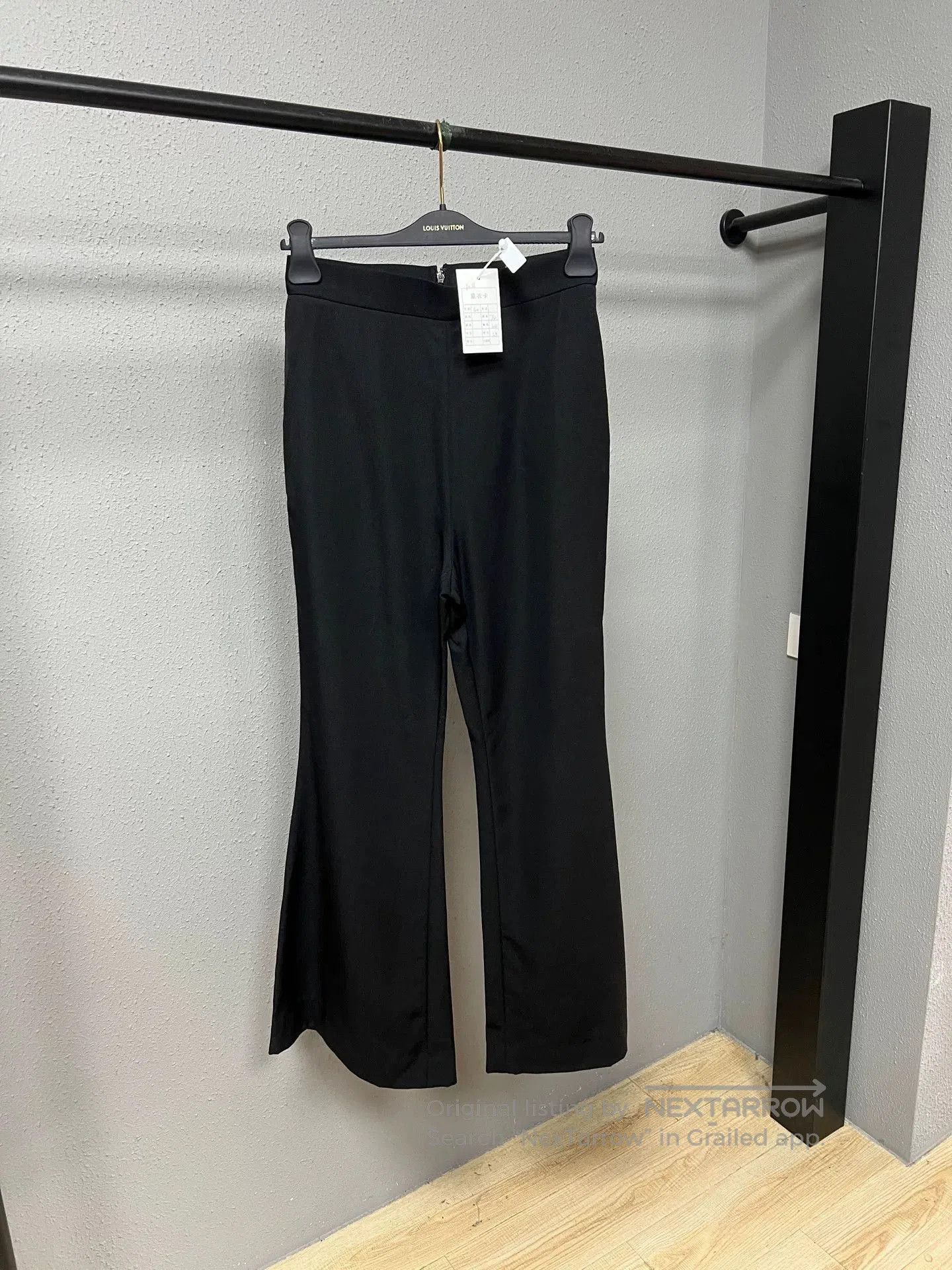 Balmain Balmain Black Drapey Tailored Trousers. Size US 40 / EU 56 - 1 Thumbnail