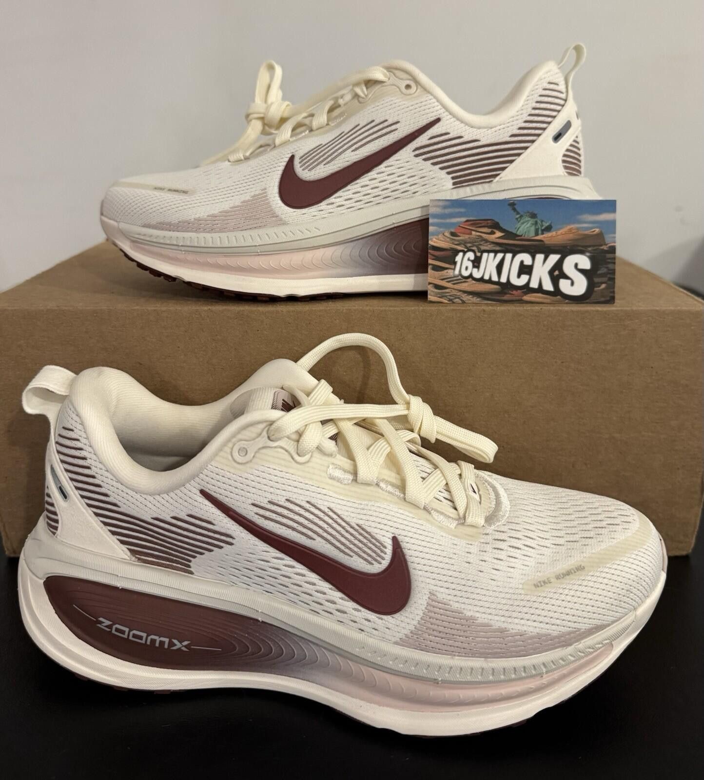 Nike Size 6.5 - Nike Vomero 18 Pale Ivory Red Sepia W Size US 6.5 / IT 36.5 - 1 Thumbnail