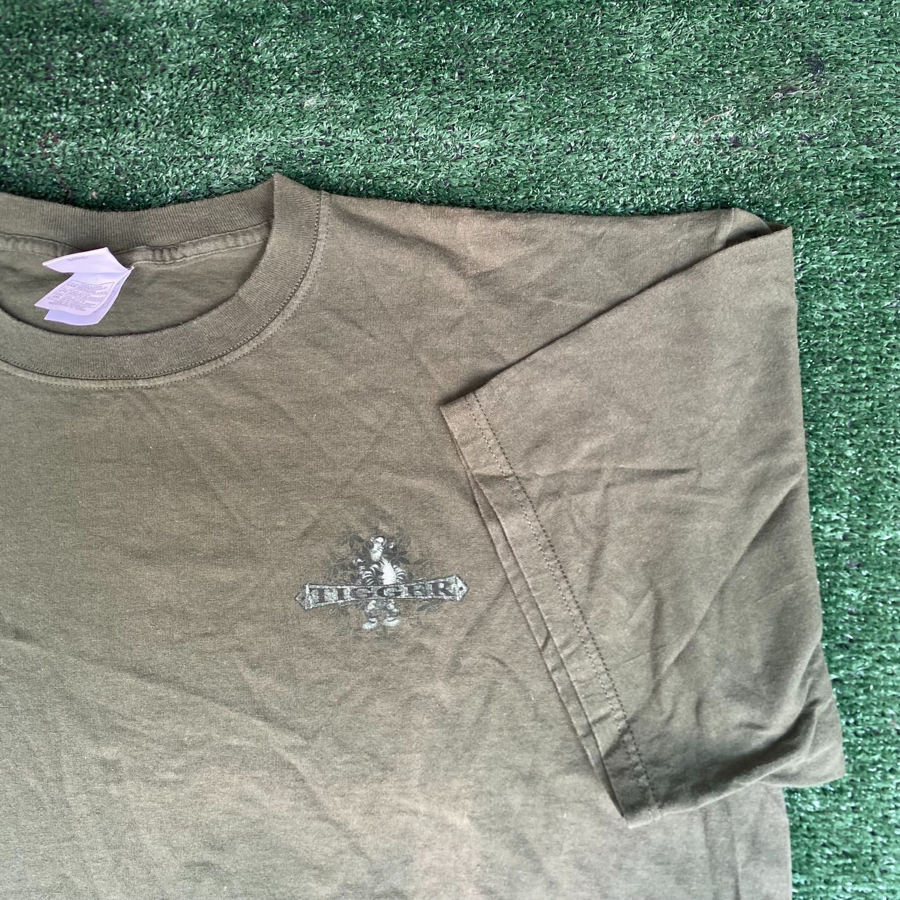 Disney Vintage Y2K Tigger Surf Club T-Shirt Olive Green Sun Faded Size US XXL / EU 58 / 5 - 5 Thumbnail