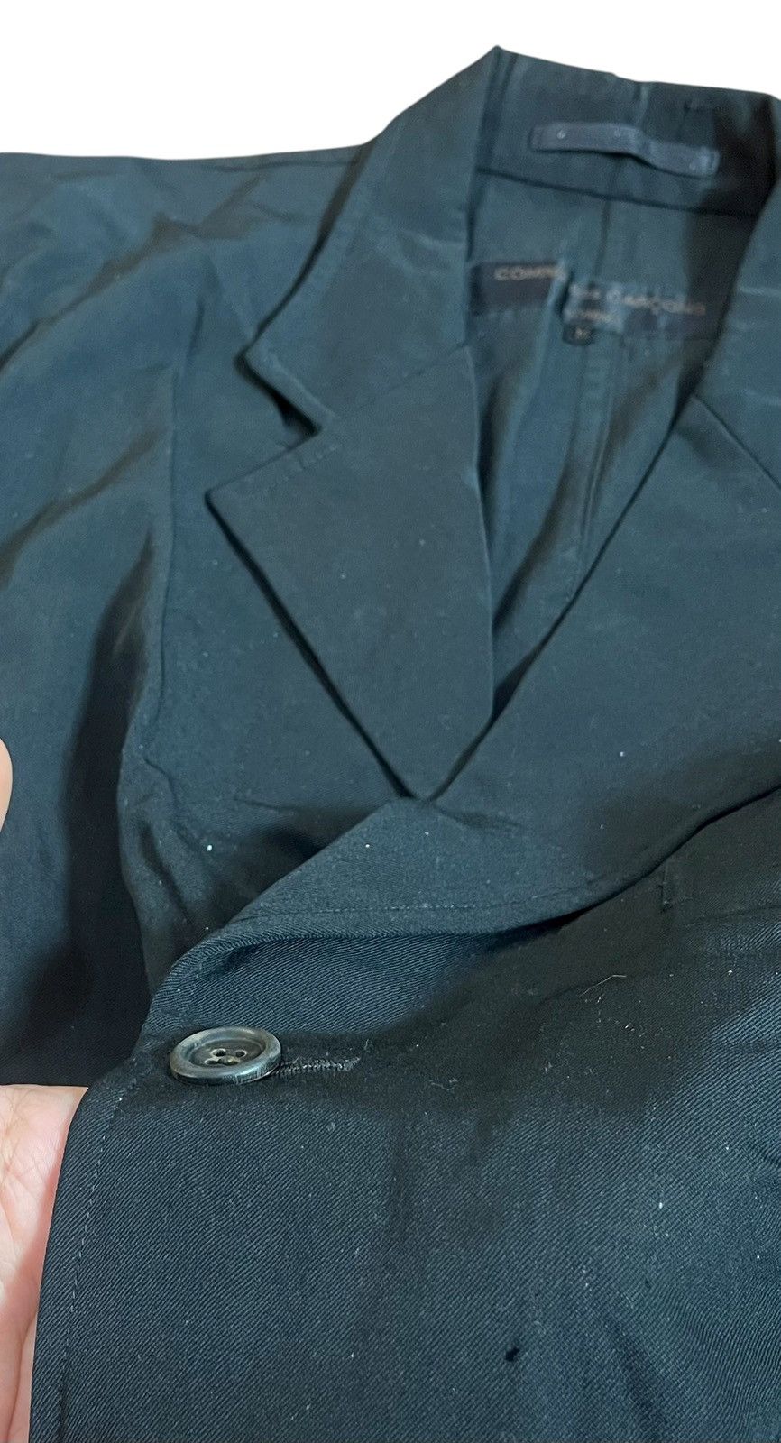 Comme des Garcons Vintage cdg homme flowy black blazer Size US M / EU 48-50 / 2 - 3 Thumbnail
