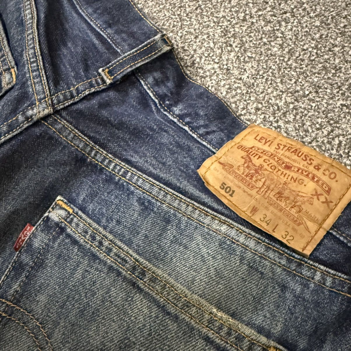 Levi's Vintage Clothing 90s Japanese Levis 501 Mud Wash Distressed Denim W34 Size US 34 / EU 50 - 8 Thumbnail
