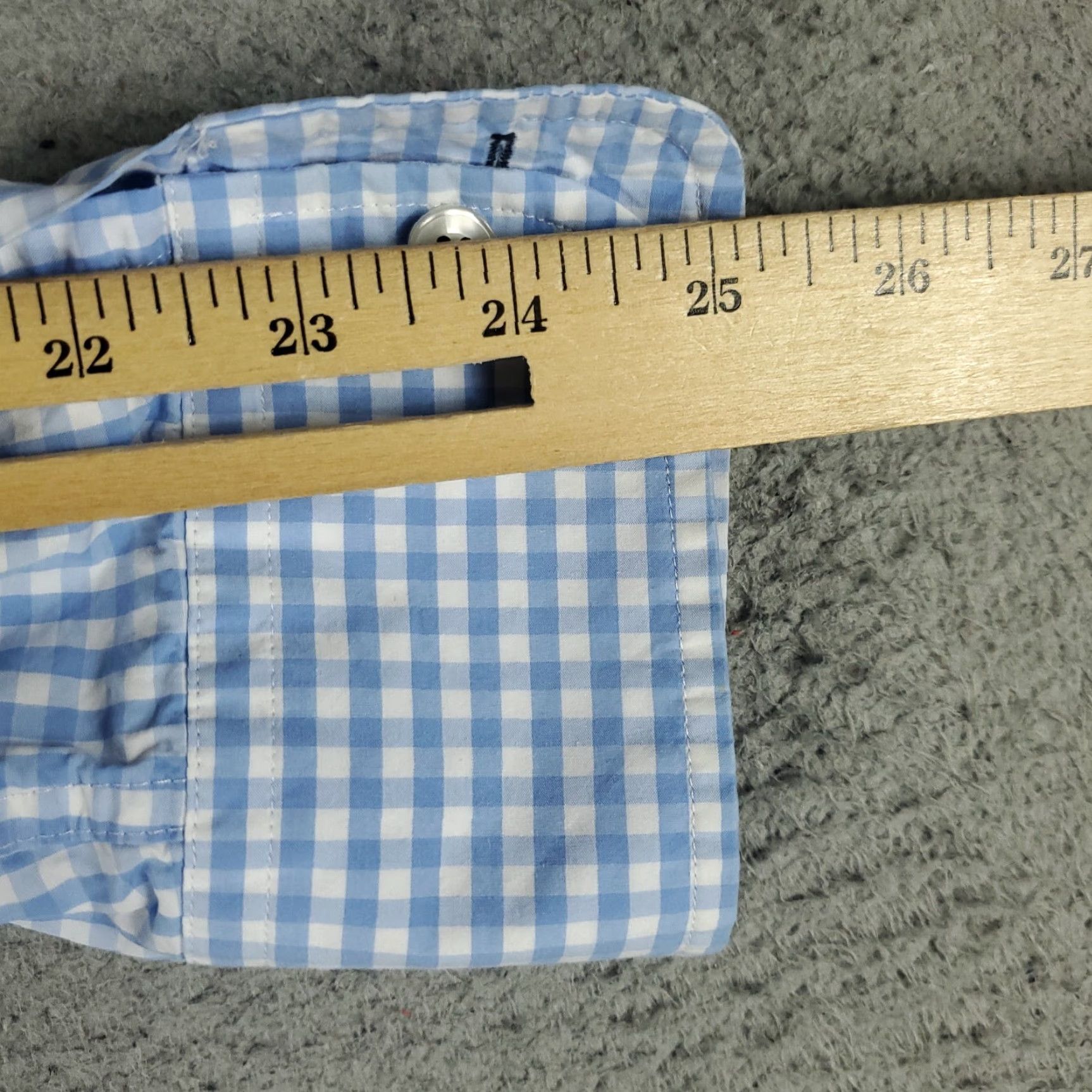 UNTUCKit UNTUCKit Blue Check Button-Up Shirt Mens Medium Slim Fit Long Sleeve Casual Size US M / EU 48-50 / 2 - 6 Thumbnail
