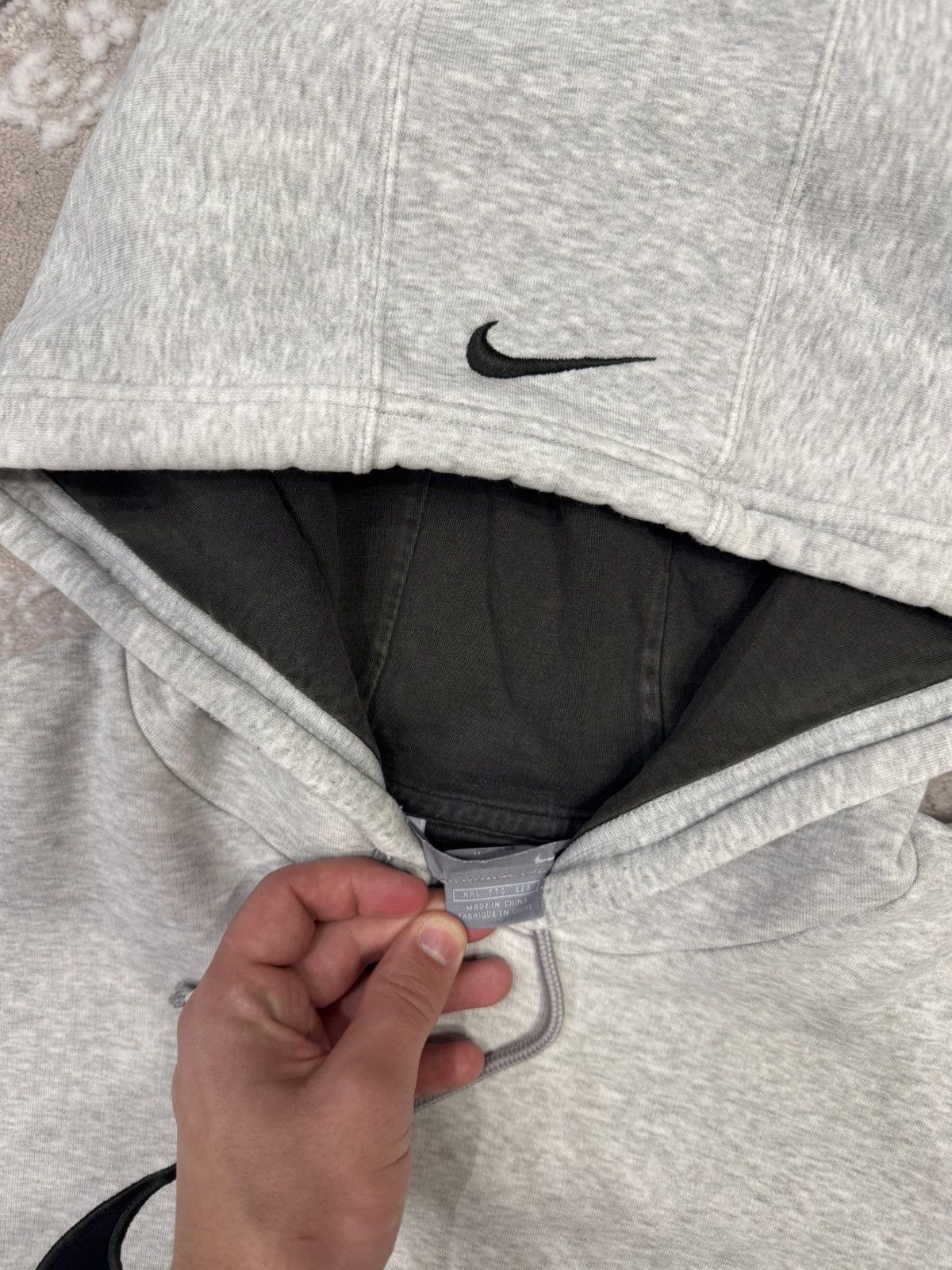 Nike Vintage 90s Nike Hoodie Big Logo Baggy Brill Faded Size US XXL / EU 58 / 5 - 13 Thumbnail