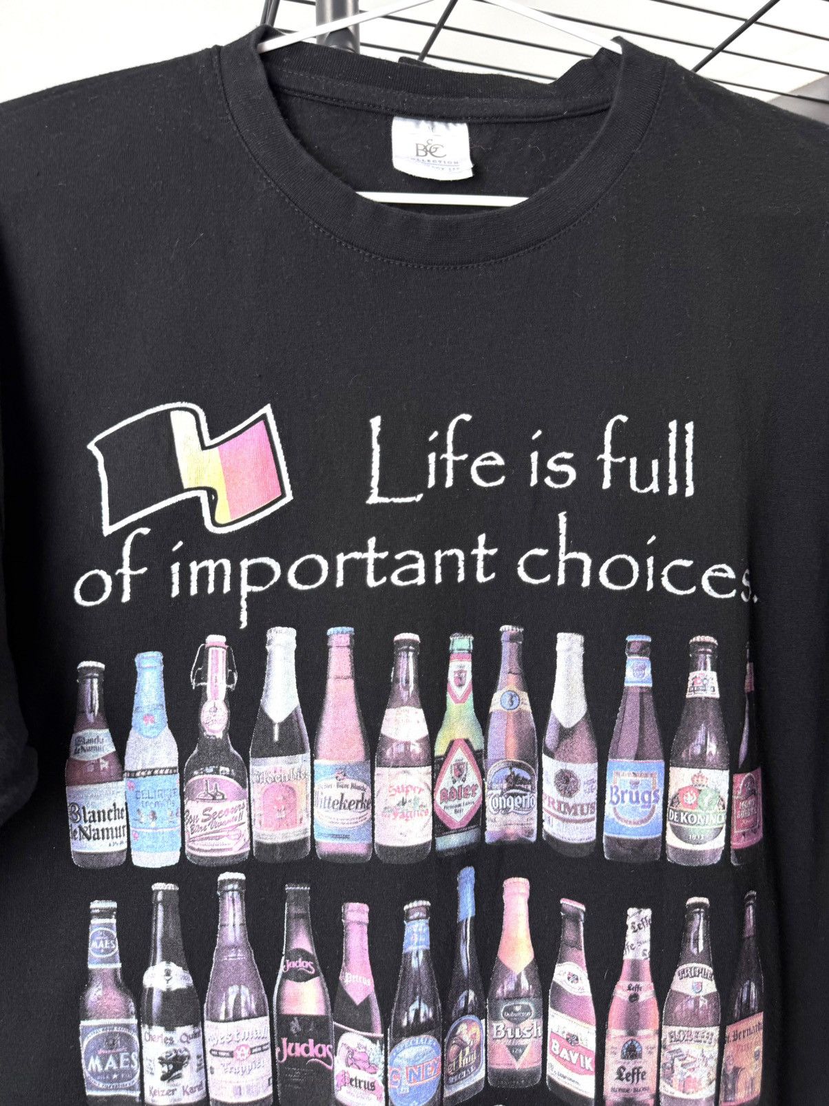 Budweiser Vtg Life Is Full Of Choices T Shirt Coors Corona Carlsberg Size US M / EU 48-50 / 2 - 2 Thumbnail