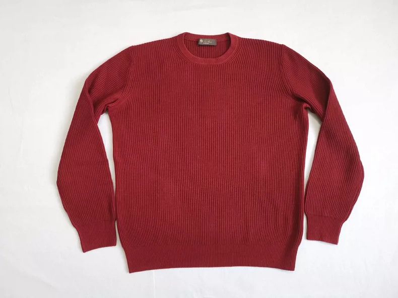 Loro Piana Loro Piana Burgundy Ribbed Cashmere Sweater - dmc Size US M / EU 48-50 / 2 - 1 Thumbnail