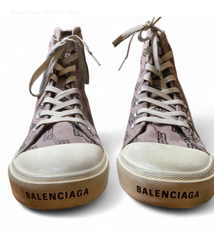 Balenciaga Balenciaga Paris High-Top BB Monogram Sneakers Size US 9 / EU 42 - 4 Thumbnail