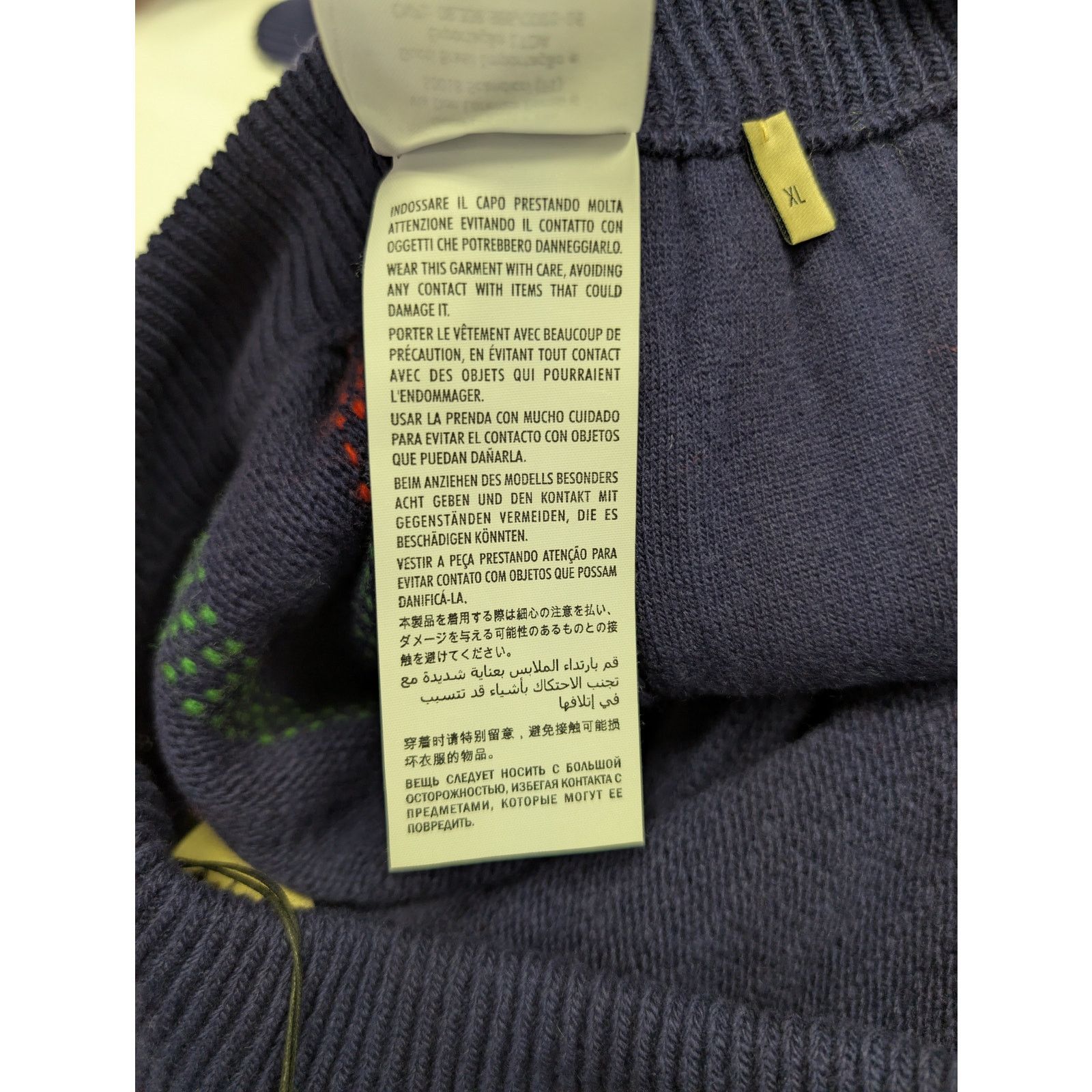 Gucci o1rshd1 Sweatpants Knitwear Pants With Web in Navy Blue Size US 36 / EU 52 - 21 Thumbnail