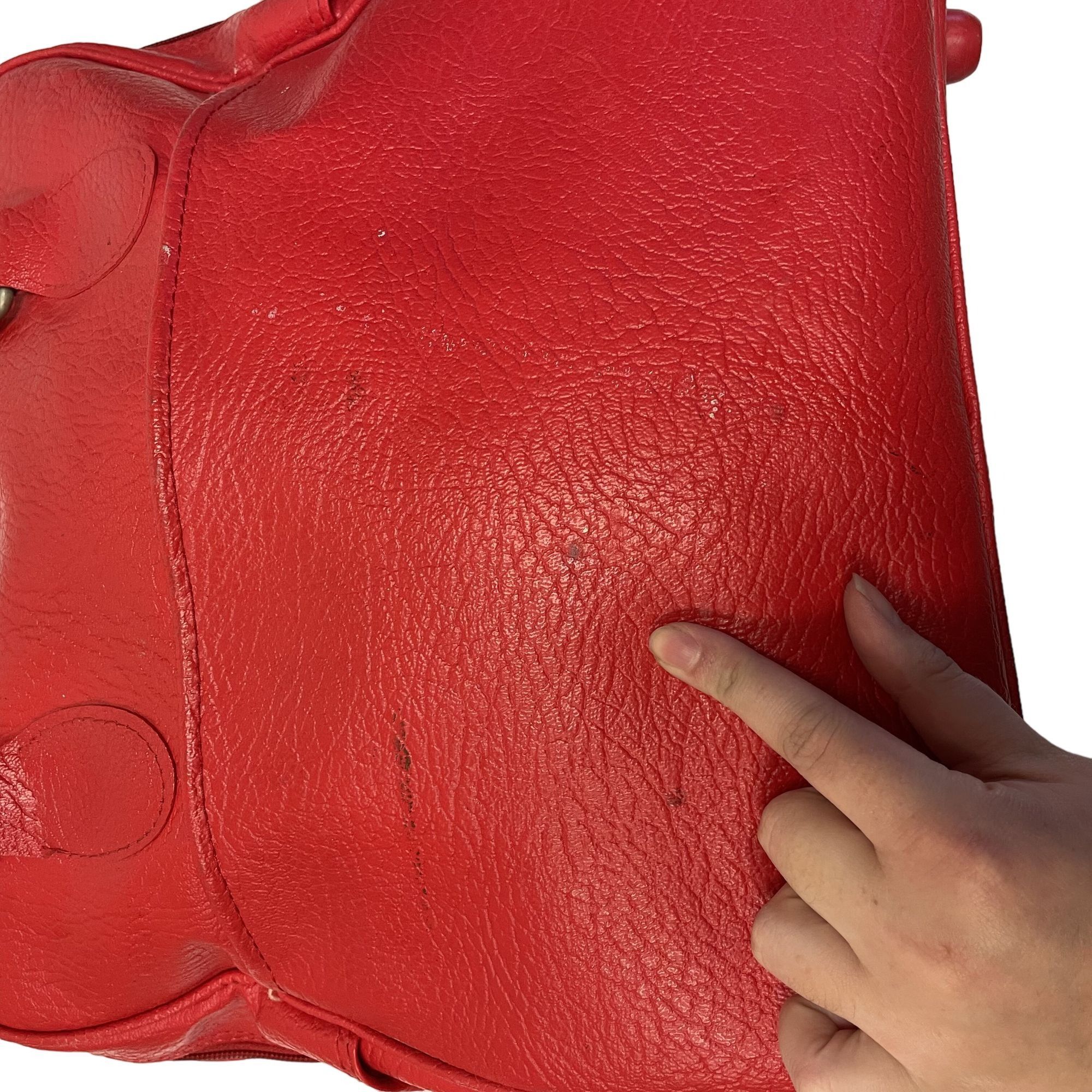 Sears Vtg SEARS Red ESCORT Carry On Tote Overnight Luggage bag Size ONE SIZE - 10 Thumbnail