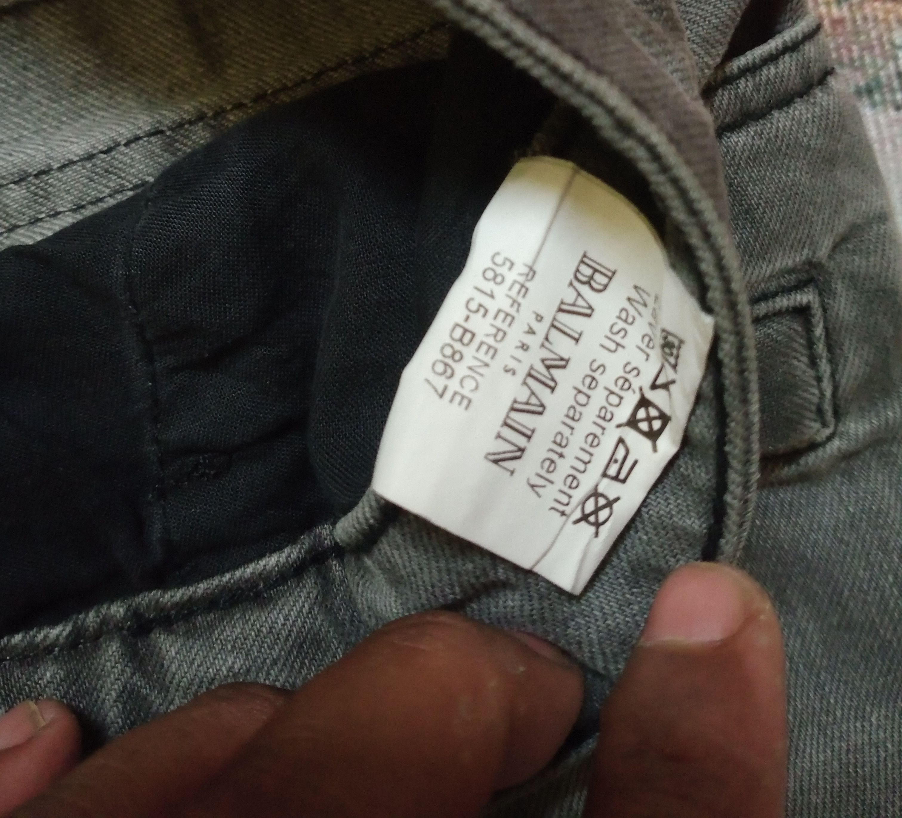 Balmain Balmain Paris Bikers Denim Jeans Size US 30 / EU 46 - 10 Thumbnail