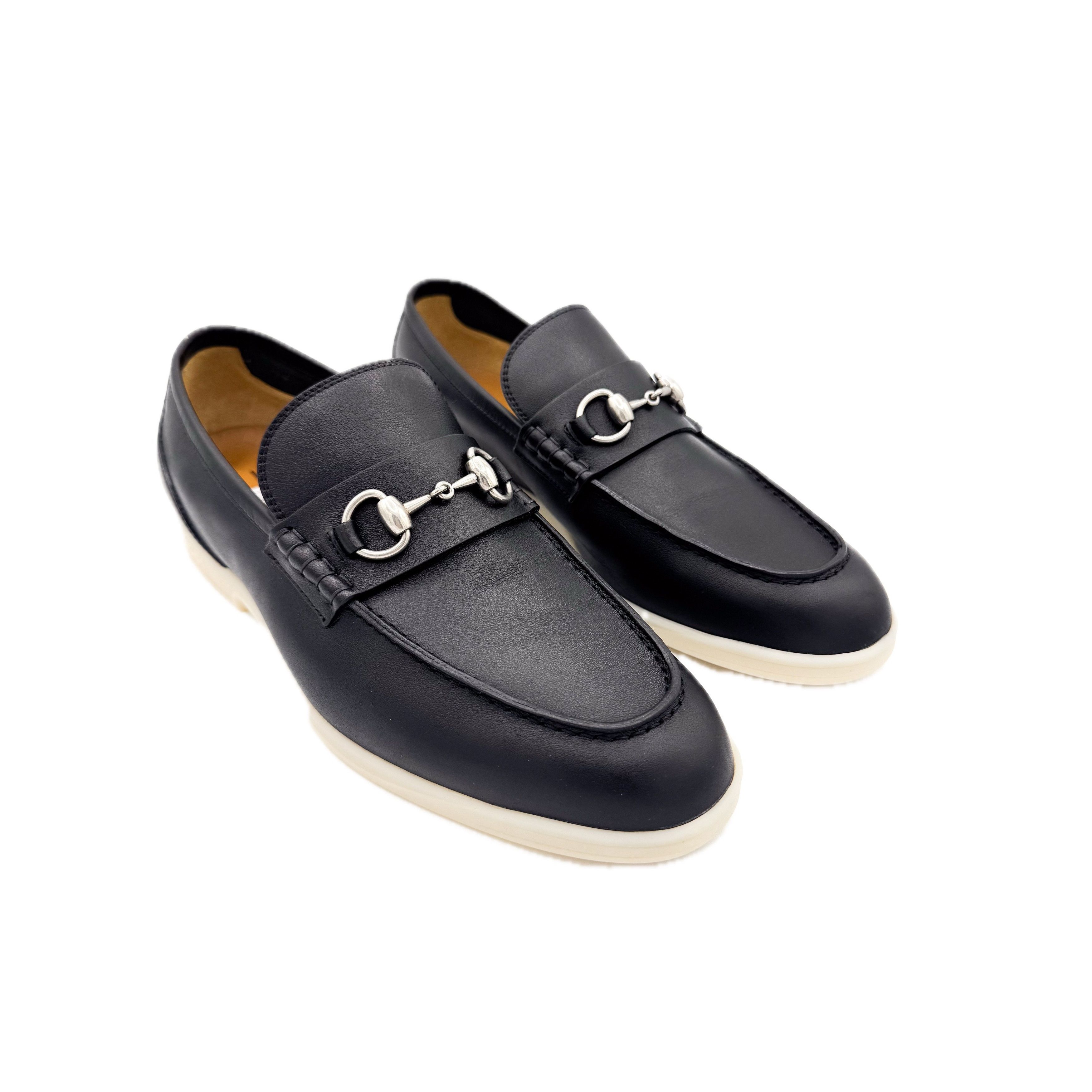 Gucci Gucci Konrad Horsebit Black Leather Loafers Size US 9 / EU 42 - 15 Thumbnail
