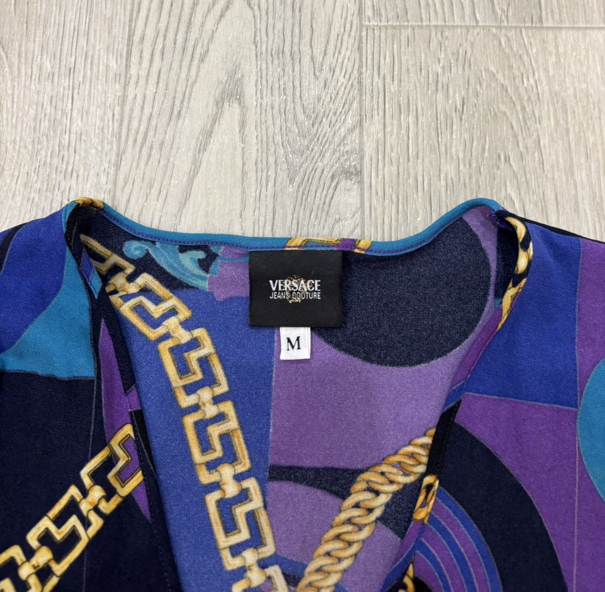 Versace 90s Versace Medusa Blouses Top Vintage Y2K Size M / US 6-8 / IT 42-44 - 3 Thumbnail