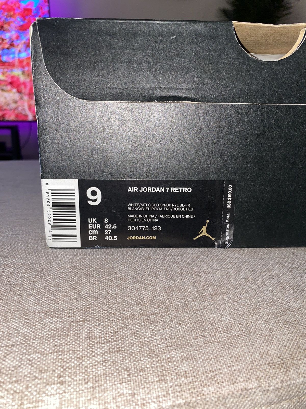 Jordan Brand Air Jordan 7 Retro Tinker Alternate 2016 Size US 9 / EU 42 - 7 Thumbnail