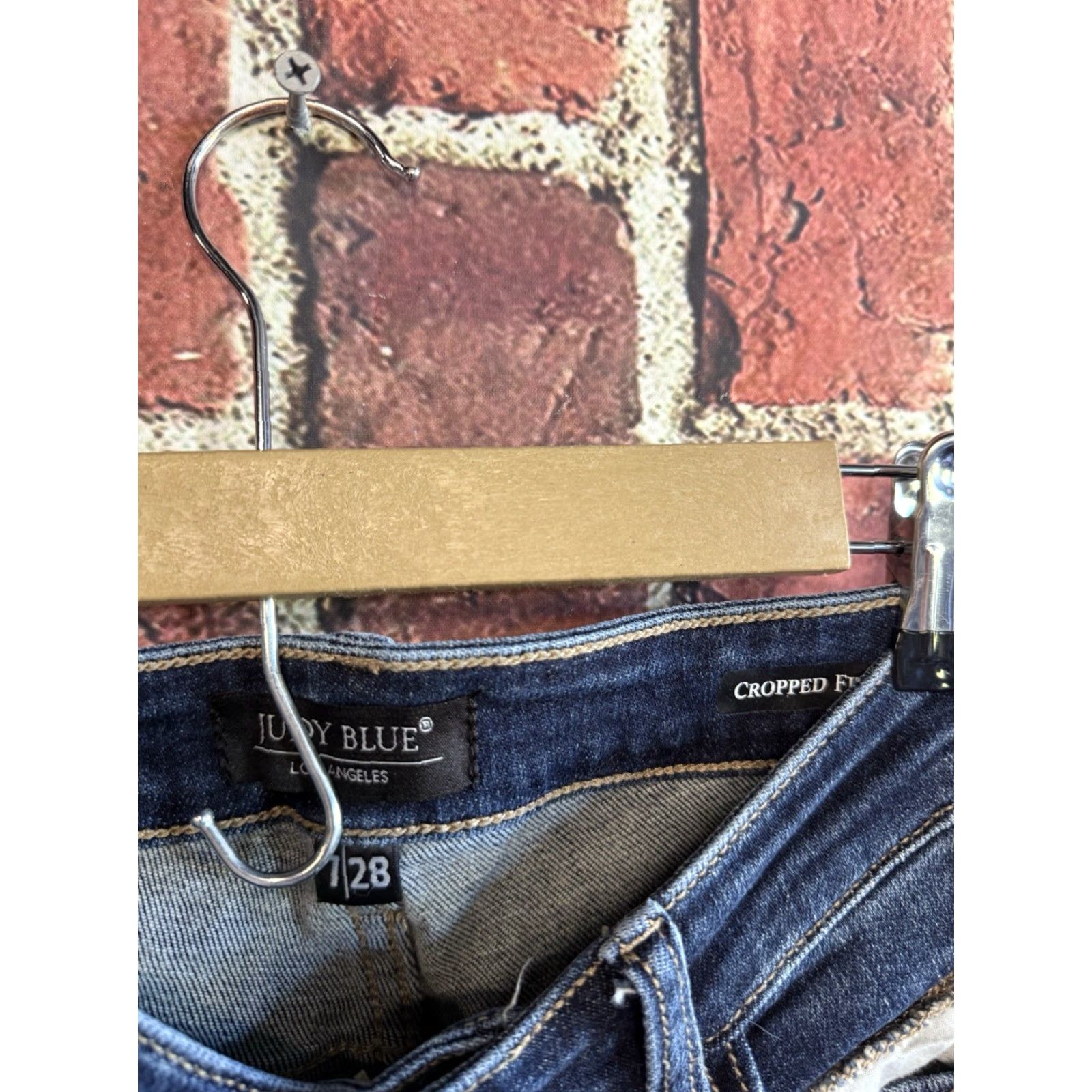 Vintage Judy Blue Jeans Womens Cropped Denim Blue 7/28 Size 7/28 Size 28" / US 6 / IT 42 - 3 Thumbnail