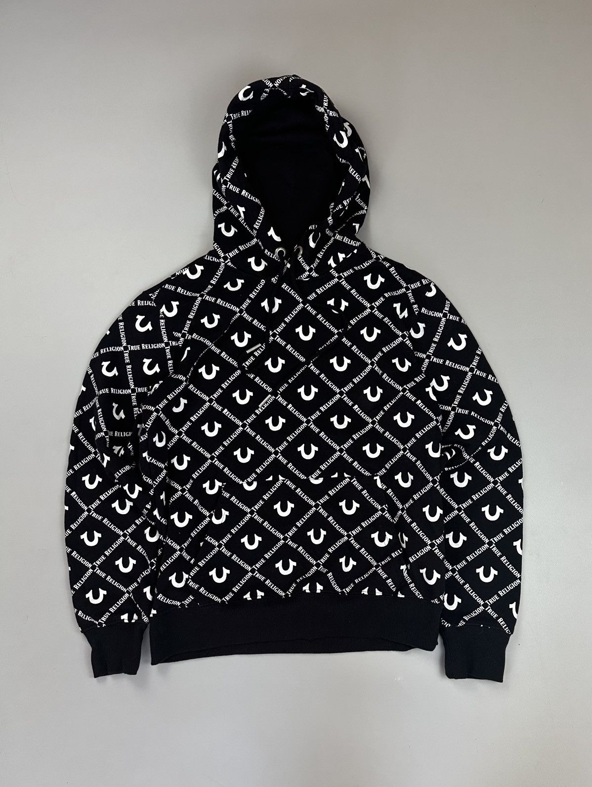 True Religion True Religiton Monogram Logo Black Hoodie Size US S / EU 44-46 / 1 - 1 Thumbnail
