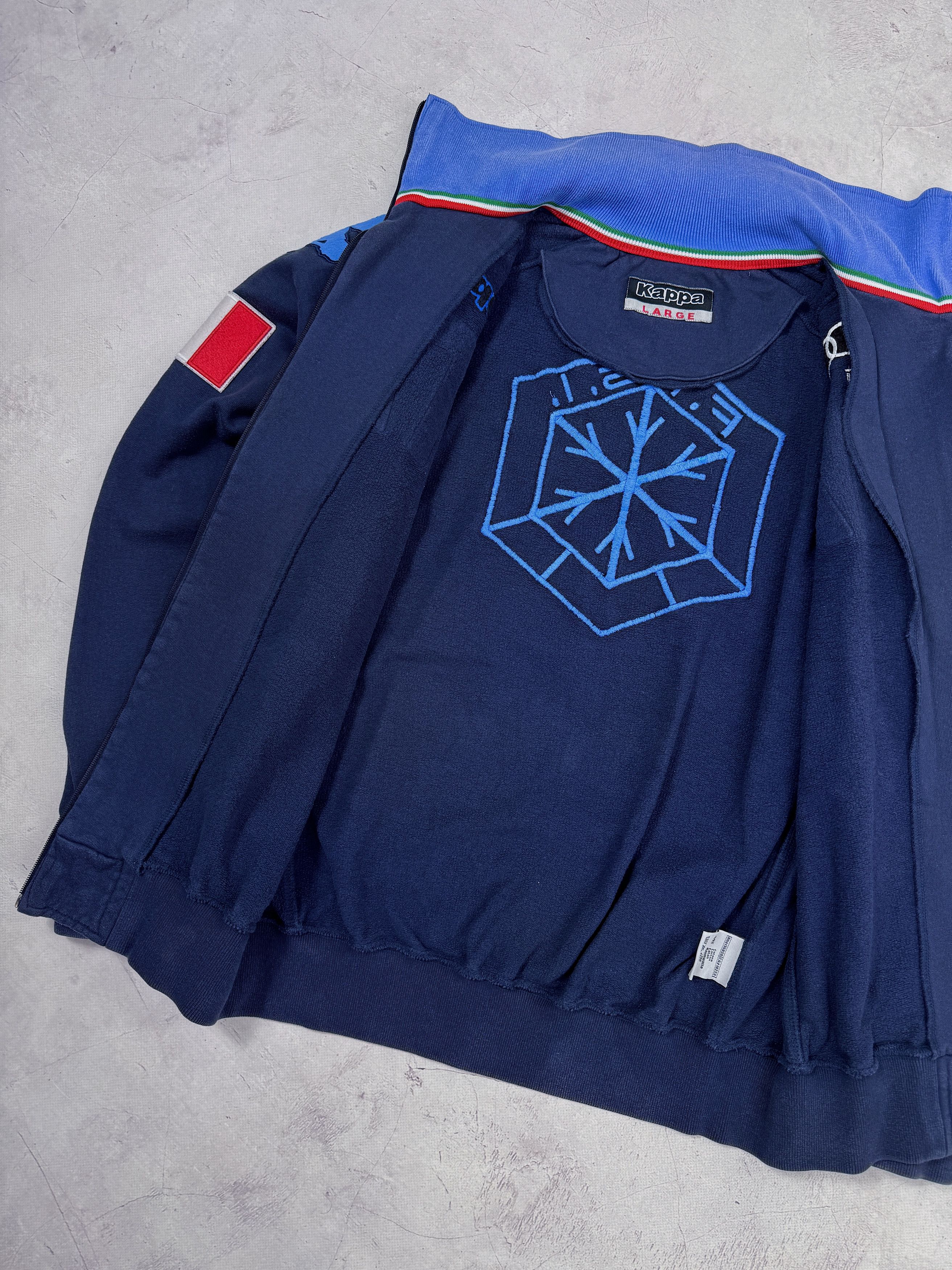 Kappa F.I.S.I. Italy Olympic Ski Team Track Jacket by Kappa Size US L / EU 52-54 / 3 - 9 Thumbnail
