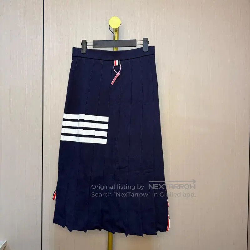 Thom Browne Thom Browne Blue Cotton Skirt for Women . Size 26" / US 2 / IT 38 - 1 Thumbnail