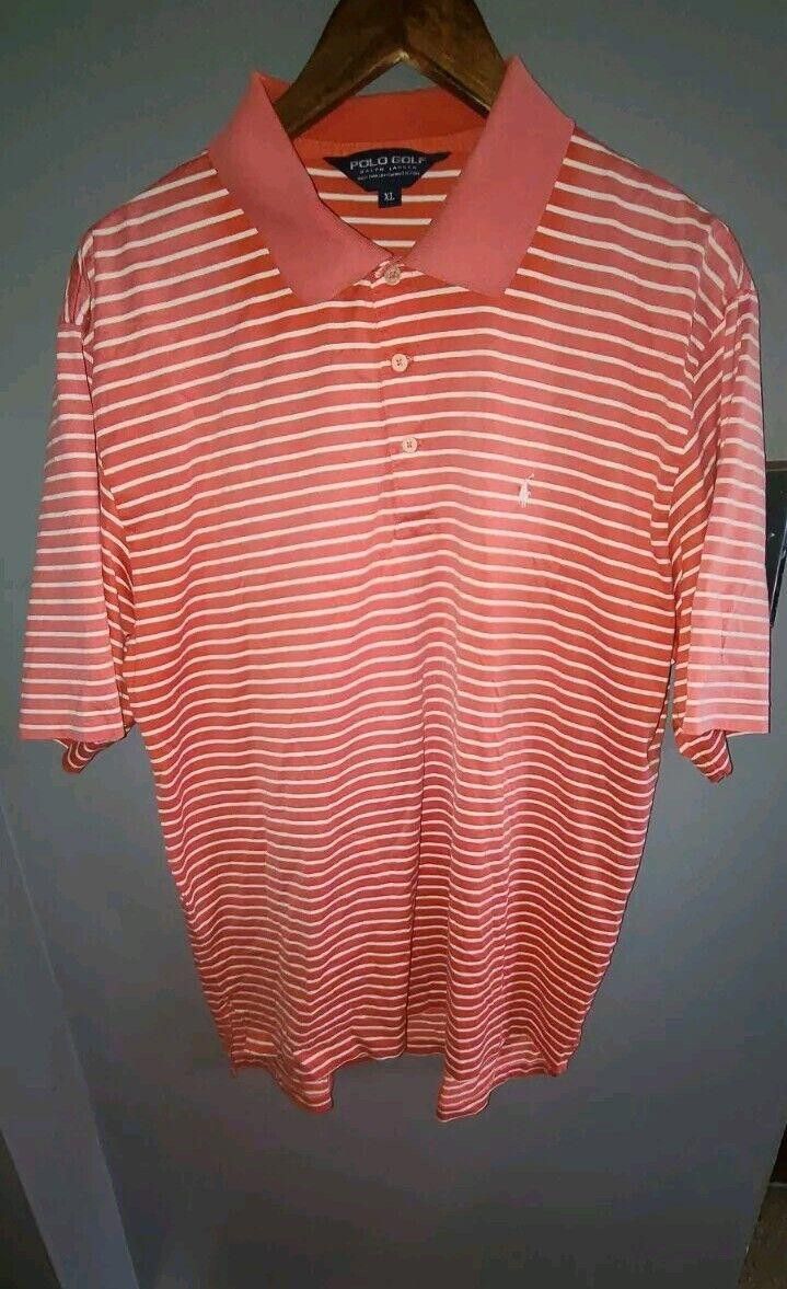 Polo Ralph Lauren Polo Ralph Lauren GOLF Shirt Men's XL Pink Stripe Cotton Size US XL / EU 56 / 4 - 1 Thumbnail
