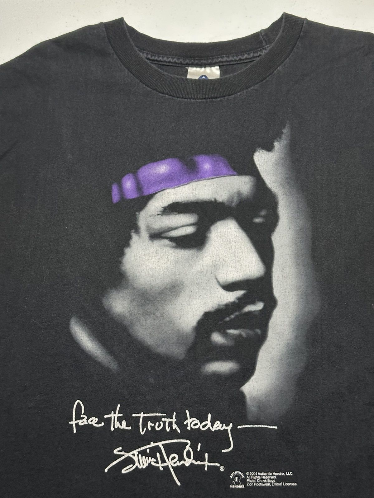 Band Tees Vintage Y2K Jimi Hendrix face The Truth Today 2004 T-shirt Size US L / EU 52-54 / 3 - 2 Thumbnail