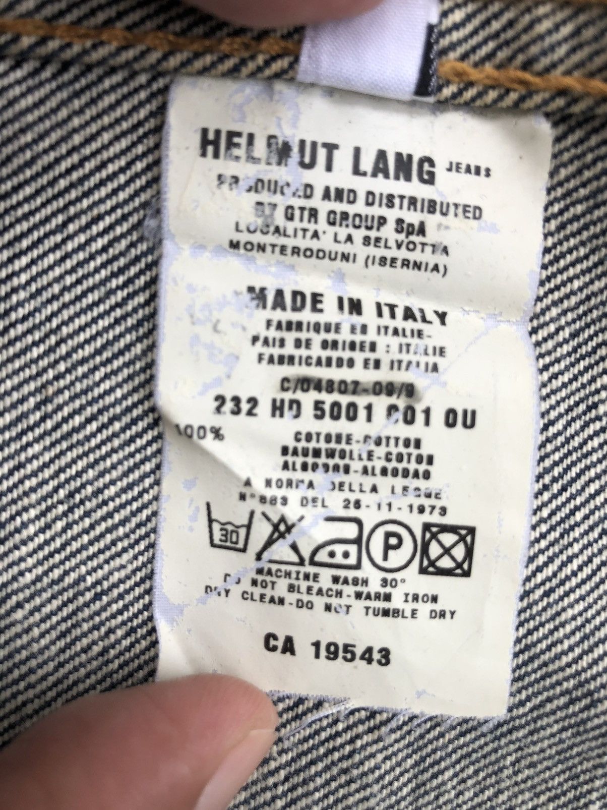 Helmut Lang Helmut Lang Denim Jacket Classic Denim Distressed Size US S / EU 44-46 / 1 - 22 Thumbnail