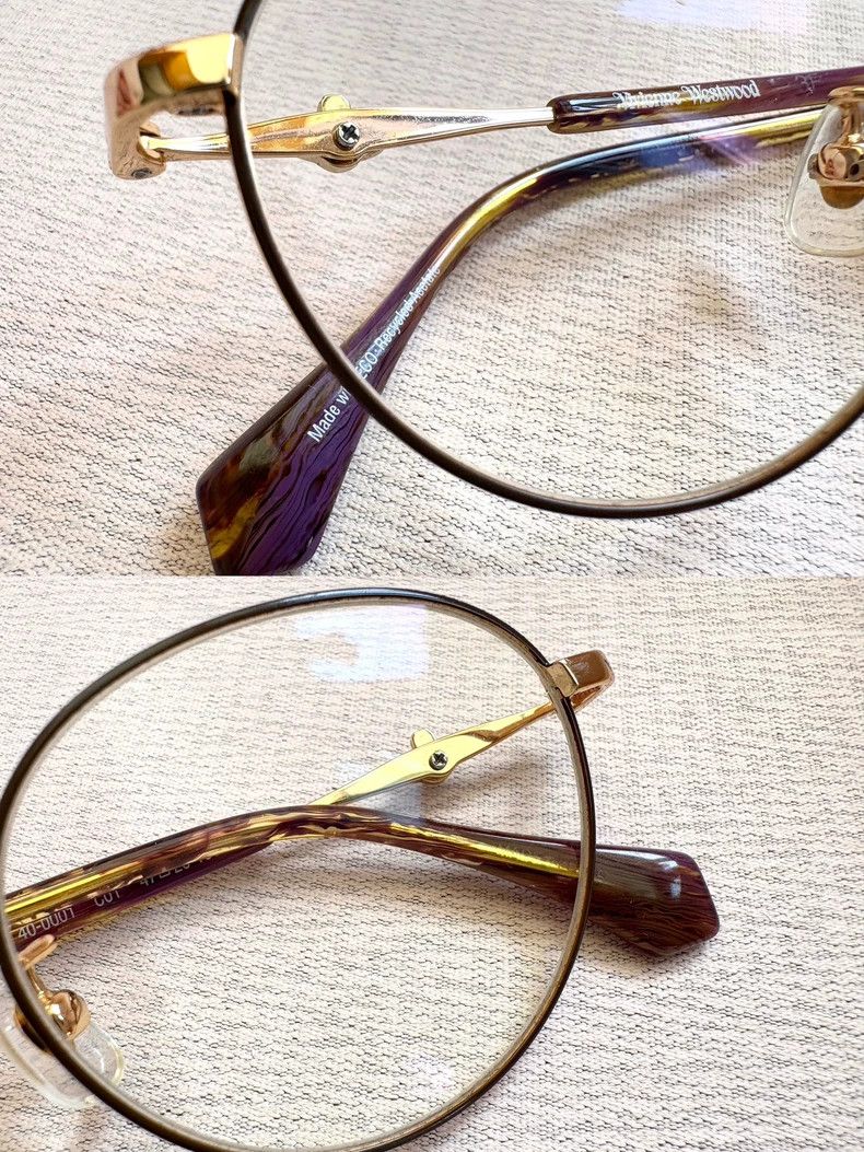 Vivienne Westwood Vivienne Westwood Vintage Black Round Tortoise Shell Small Size ONE SIZE - 4 Thumbnail