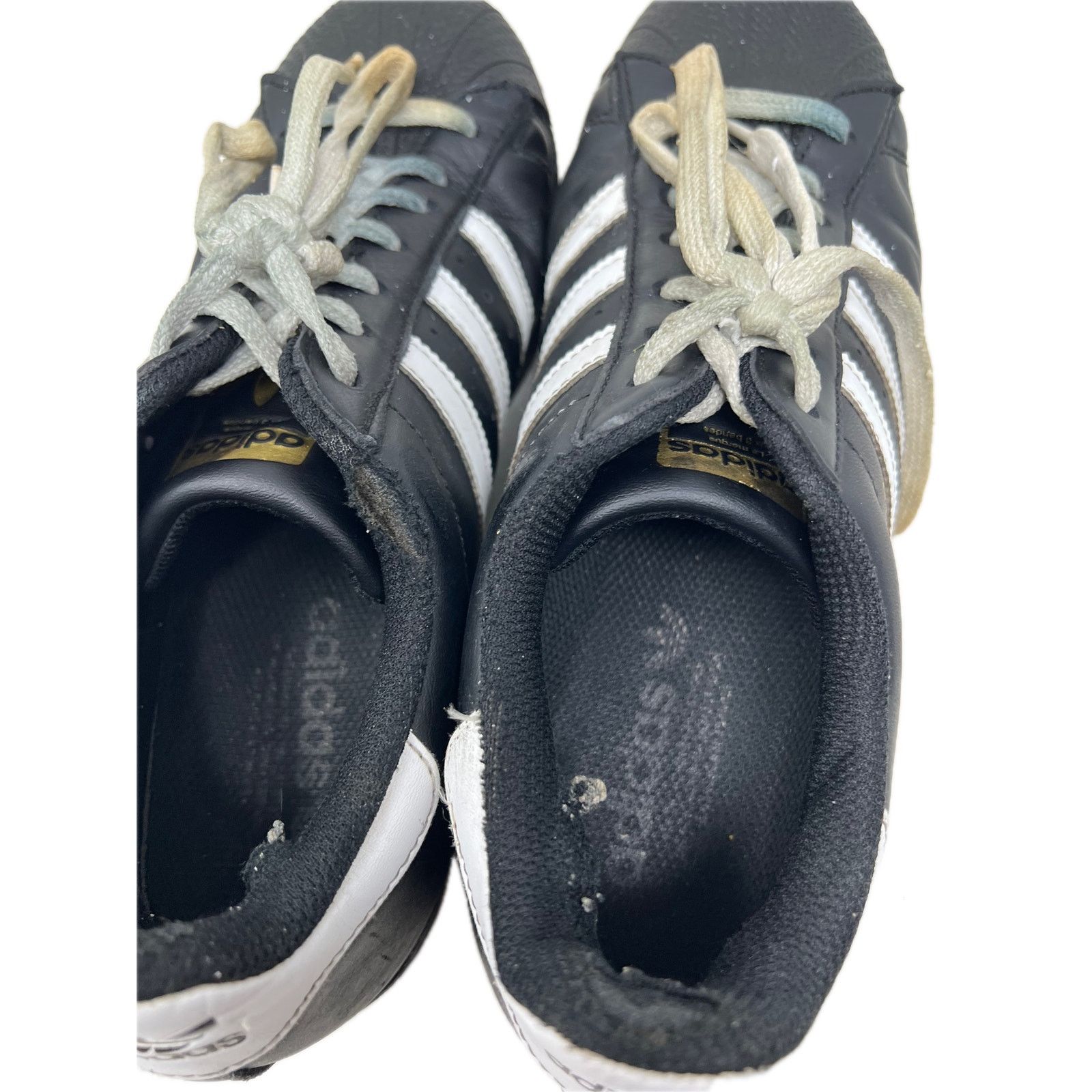 Adidas adidas Superstar Core Black Cloud White Gold Mens 8.5 Size US 8.5 / EU 41-42 - 6 Thumbnail