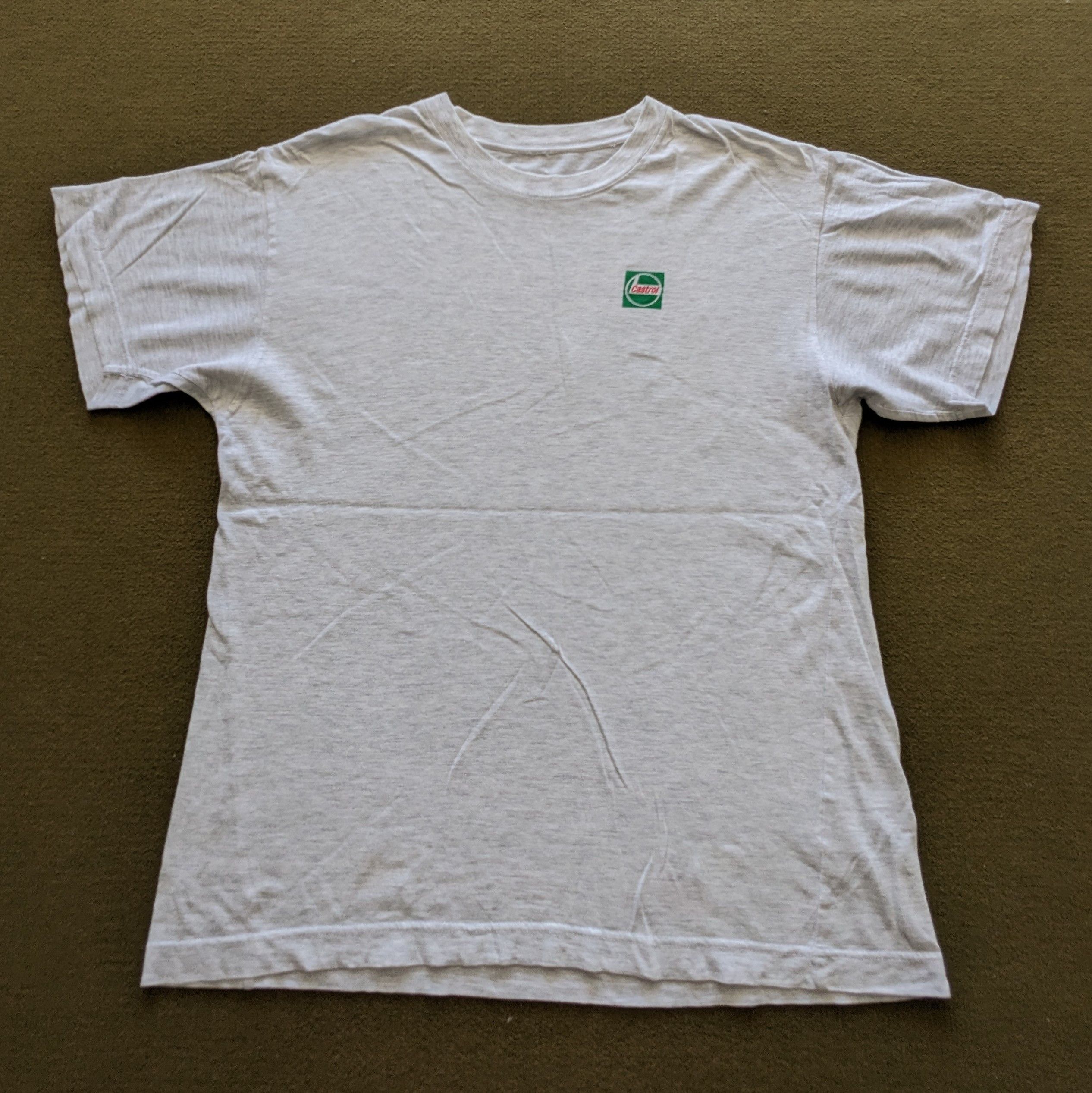 Japanese Brand Vintage CASTROL OIL Racing Motorcycle T-shirt Size US L / EU 52-54 / 3 - 3 Thumbnail