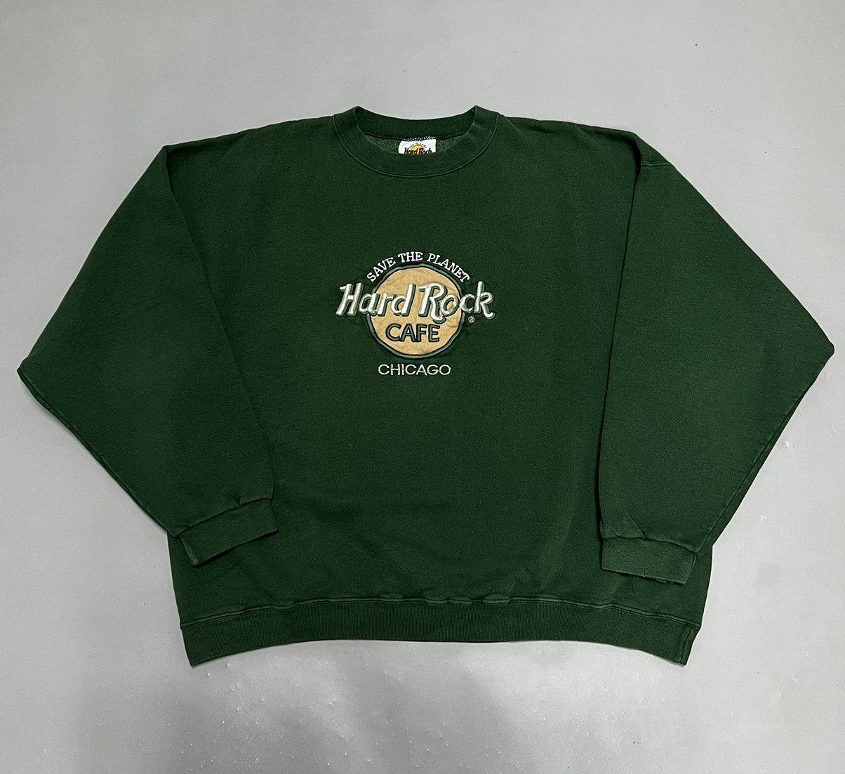 Hard Rock Cafe Vintage Hard Rock Cafe Chicago crewneck sweatshirt USA 🇺🇸 Size US XL / EU 56 / 4 - 1 Thumbnail