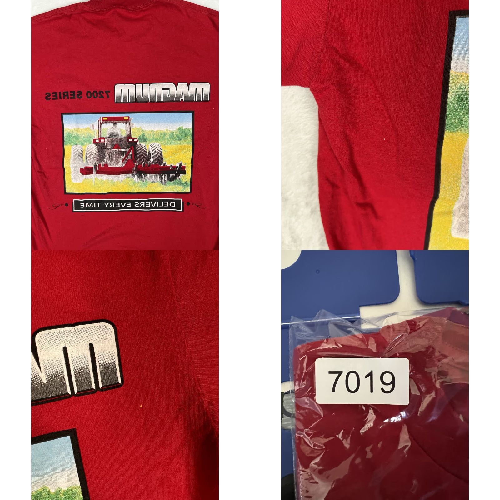 Vintage VINTAGE Case T-Shirt Magnum 7200 Series Size Large Made In USA Red Short Sleeve Graphic Print Men L USA 90s Transportation Size US L / EU 52-54 / 3 - 9 Thumbnail