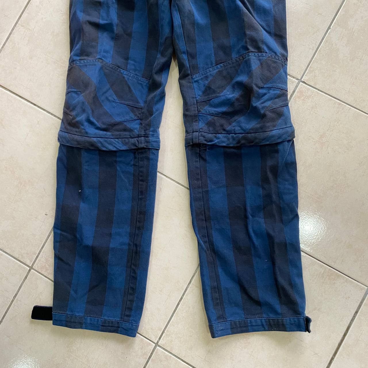 Japanese Brand Batsu Plaid Blue Rare Detachable Knee Rider Style Pant Size US 28 / EU 44 - 5 Thumbnail