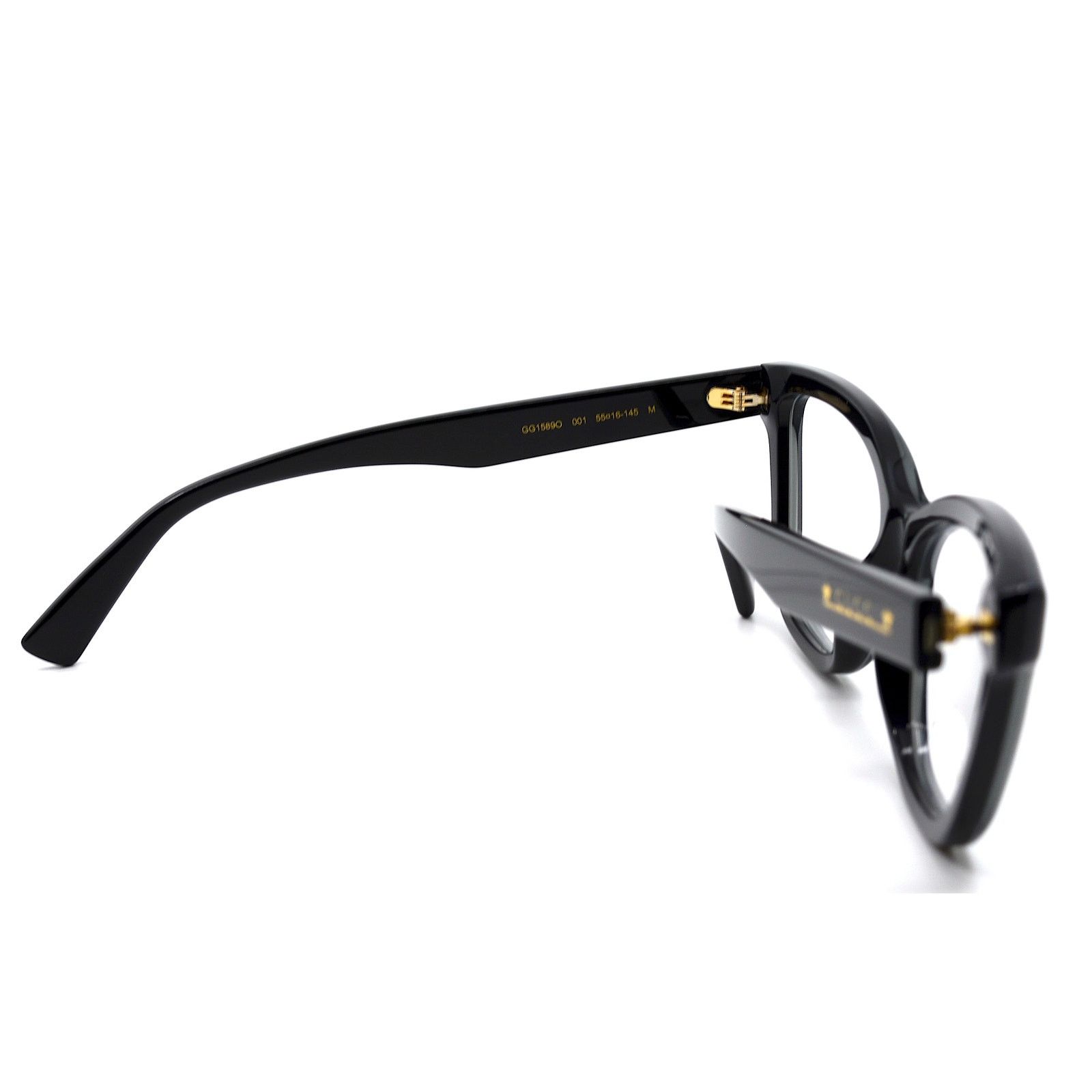 Gucci NEW GUCCI GG1589O 001 BLACK AUTHENTIC EYEGLASSES FRAME Size ONE SIZE - 10 Thumbnail