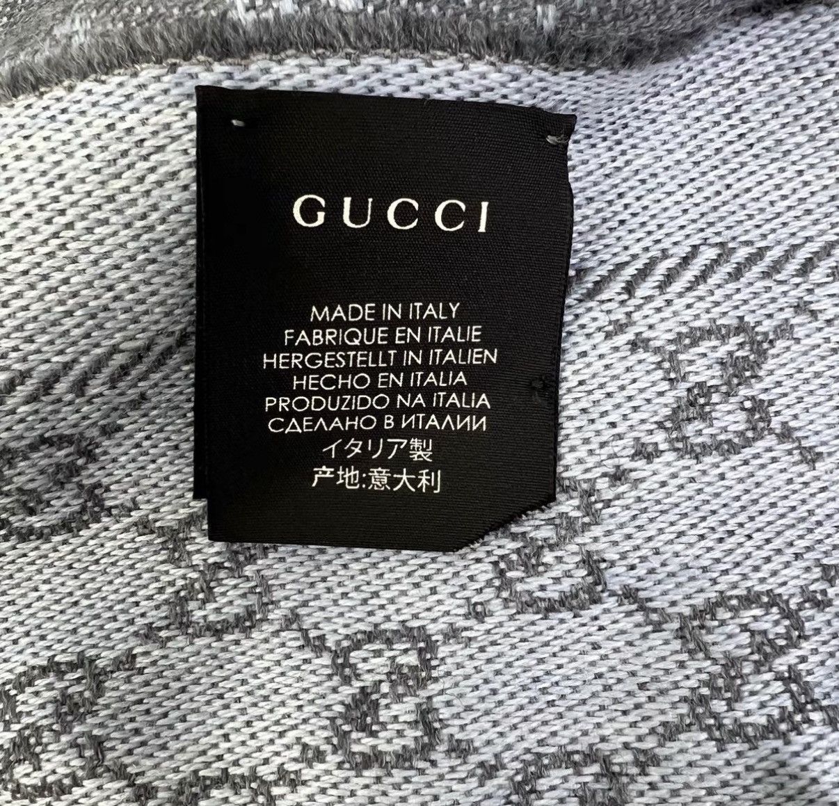 Gucci Gucci GG Double-sided Jacquard Wool Scarf K12 Size ONE SIZE - 5 Thumbnail