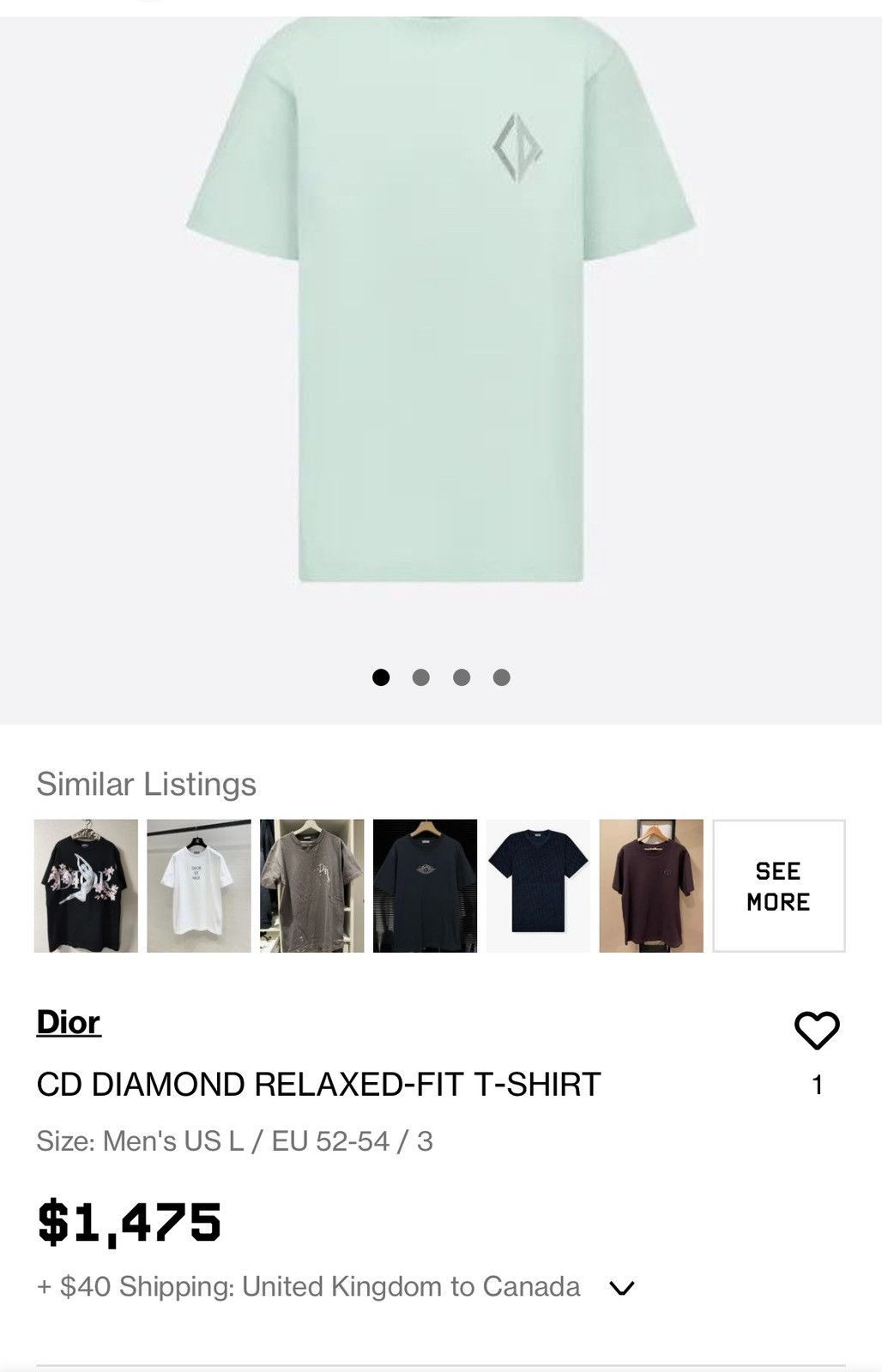 Dior White & Silver 47 Logo T-Shirt – Savonches