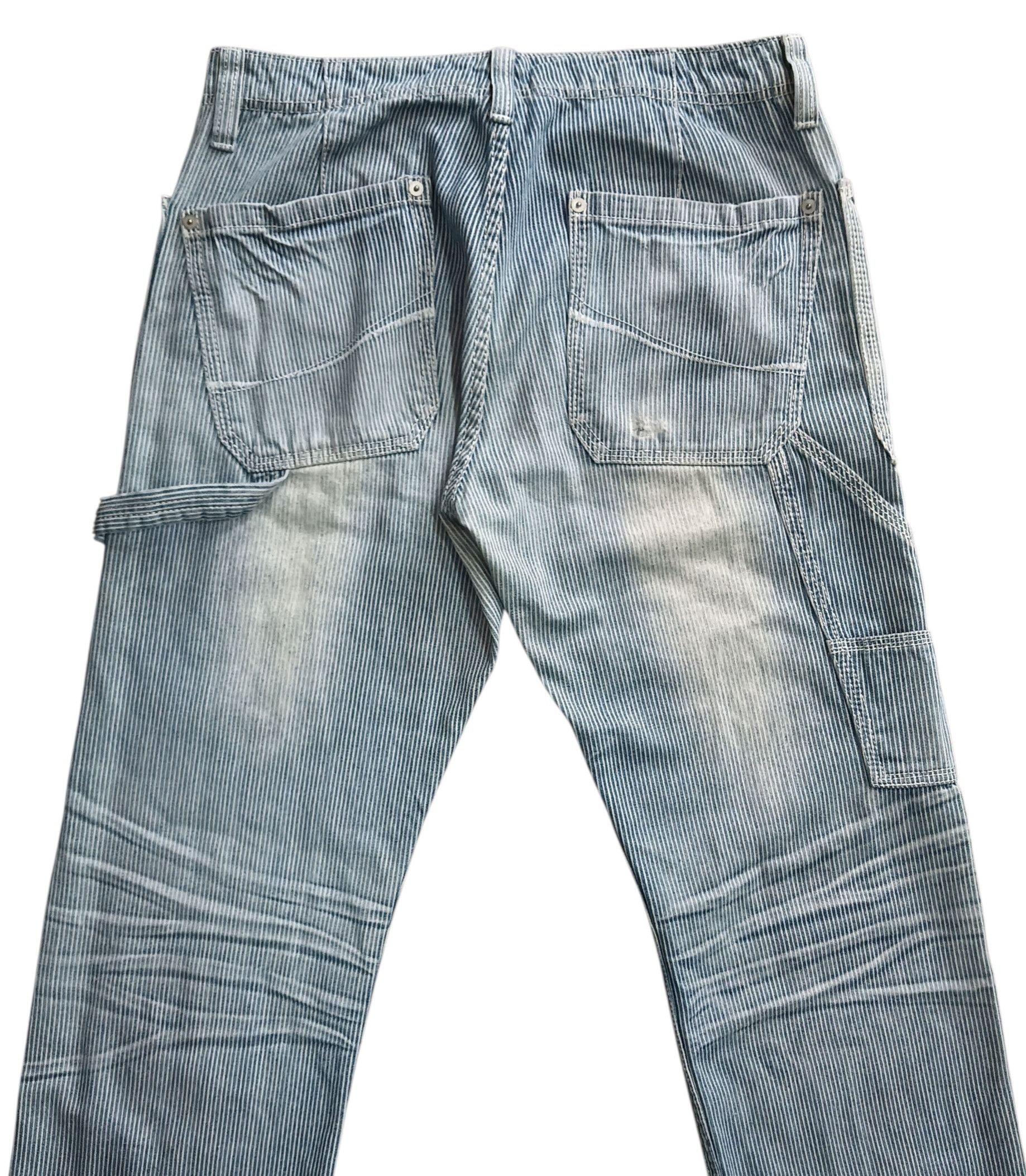 Other Distressed Carpenter Striped Jeans Size US 32 / EU 48 - 7 Thumbnail