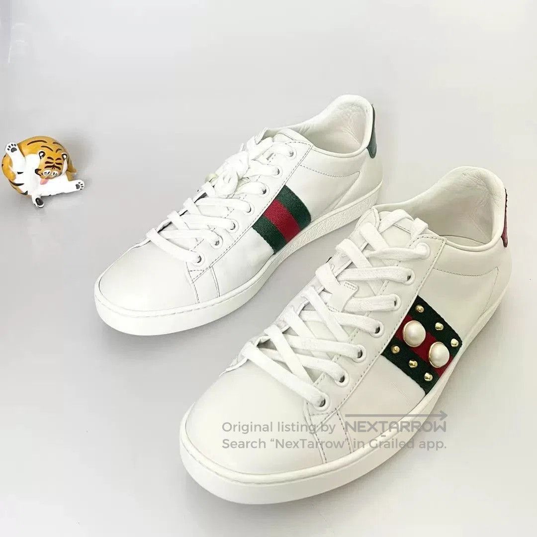 Gucci Gucci Pearl White Sneakers. Size US 8 / IT 38 - 1 Thumbnail
