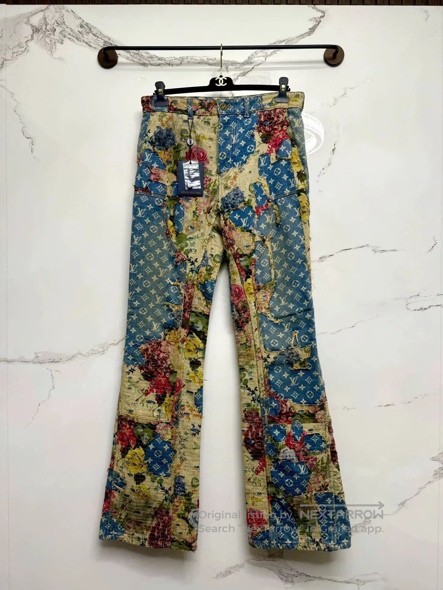 Louis Vuitton louis vuitton floral flare denim pants. Size 31" - 1 Thumbnail