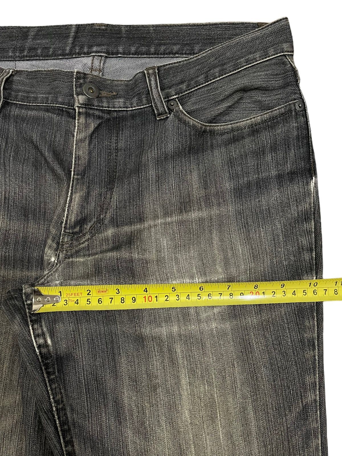 JNCO Vintage Japanese Brand Faded Wash Style Distressed Jeans Size US 33 - 12 Thumbnail