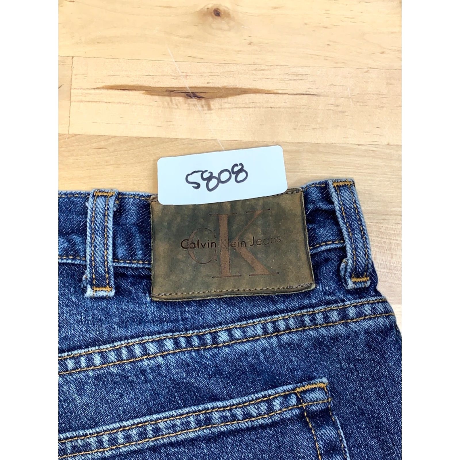 Calvin Klein VINTAGE Calvin Klein Denim Jeans Mens 40x26 Medium Wash Blue USA Jeans Men 40 26 Straight Blue USA Mens Size US 40 / EU 56 - 5 Thumbnail