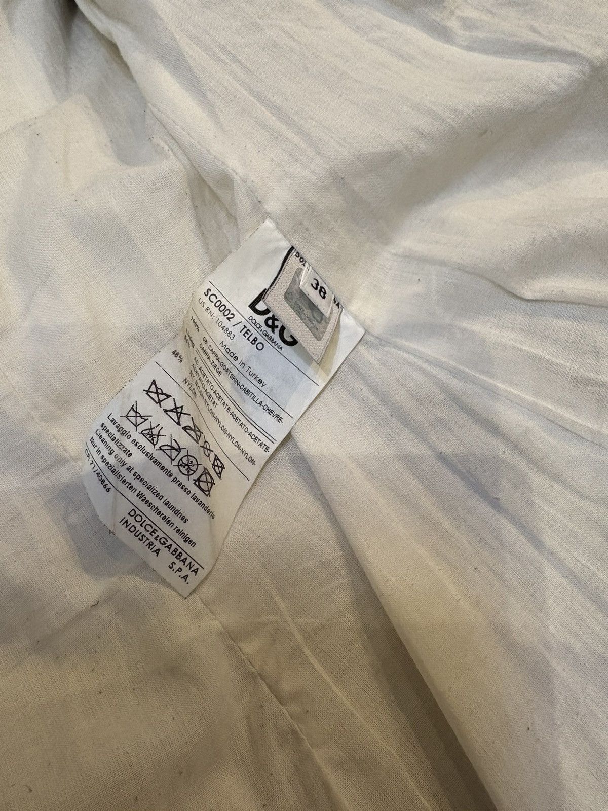 Dolce & Gabbana Dolce & Gabbana White Leather Coat SC0002/TELBO SZ 38 Size XS / US 0-2 / IT 36-38 - 13 Thumbnail
