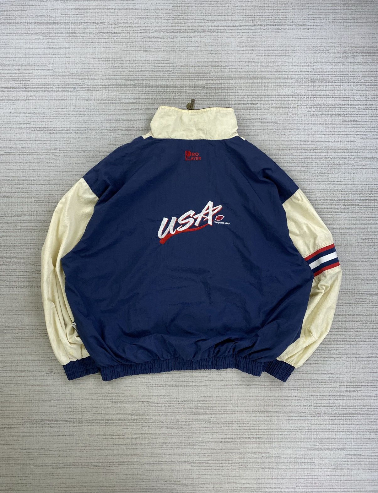 Pro Player × Vintage Vtg 90s Pro Player USA Big Embroiderey Quarter Zipper Jacket Size US XXL / EU 58 / 5 - 2 Thumbnail